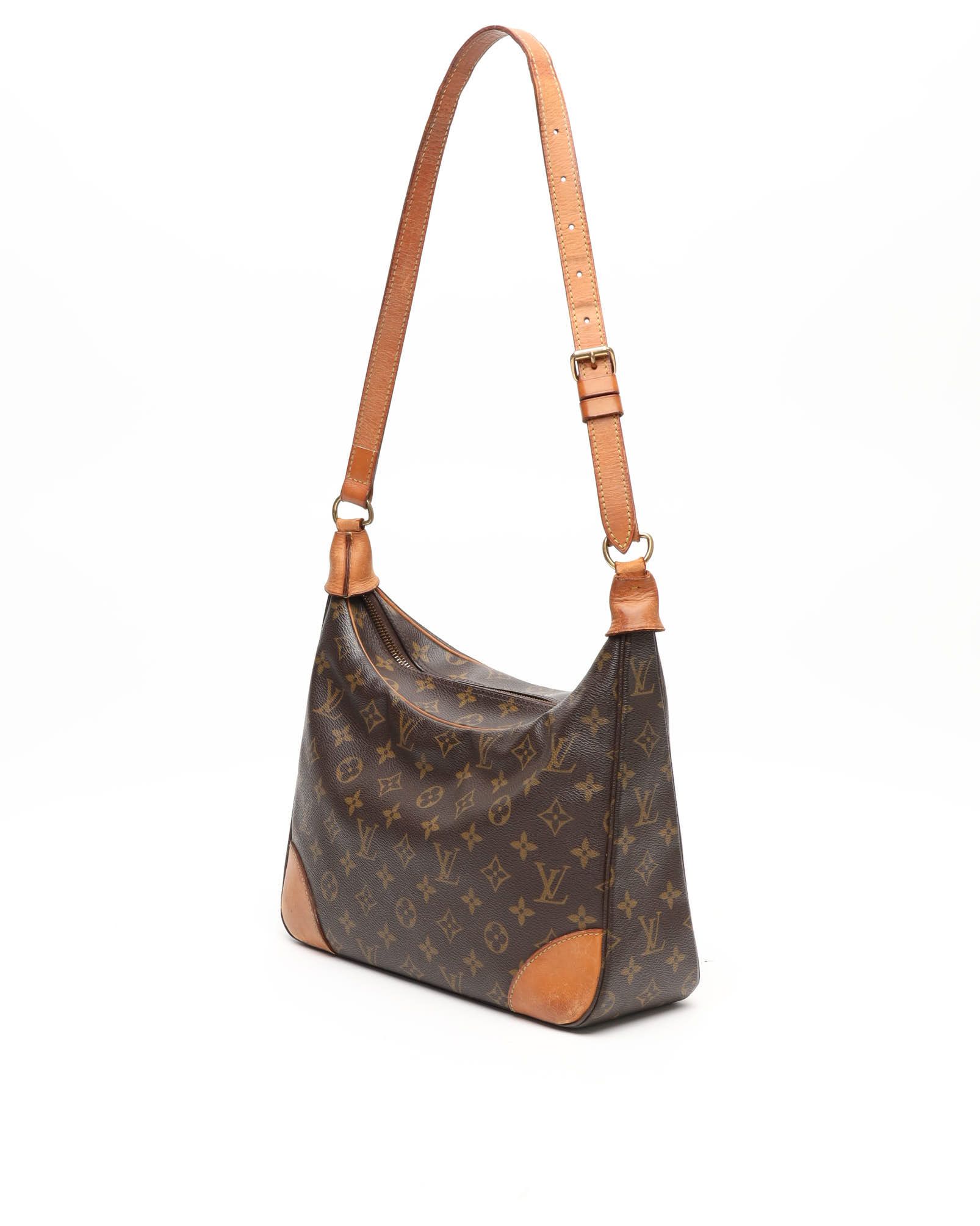 Pre-owned Louis Vuitton Monogram Boulogne 30 Bag In Brown