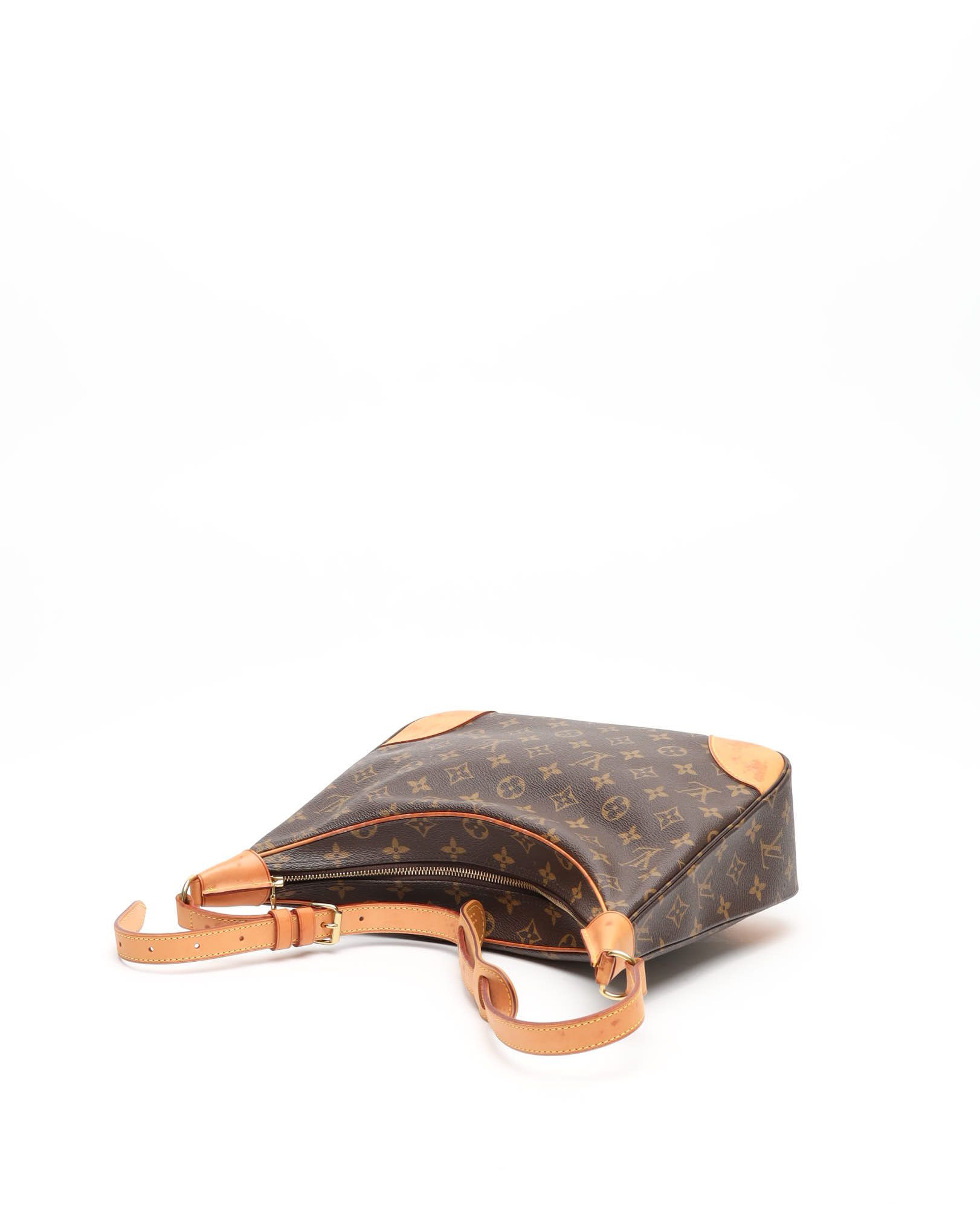Pre-owned Louis Vuitton Monogram Boulogne 30 Bag In Brown