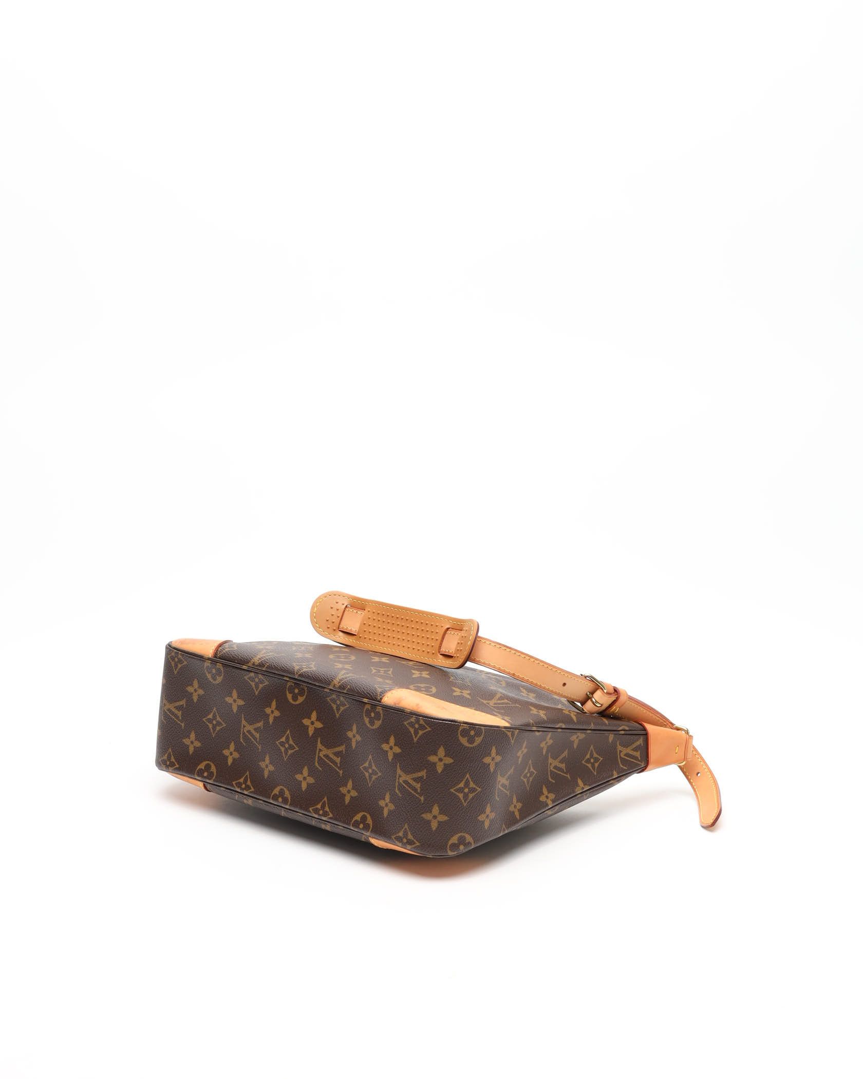 Pre-owned Louis Vuitton Monogram Boulogne 30 Bag In Brown