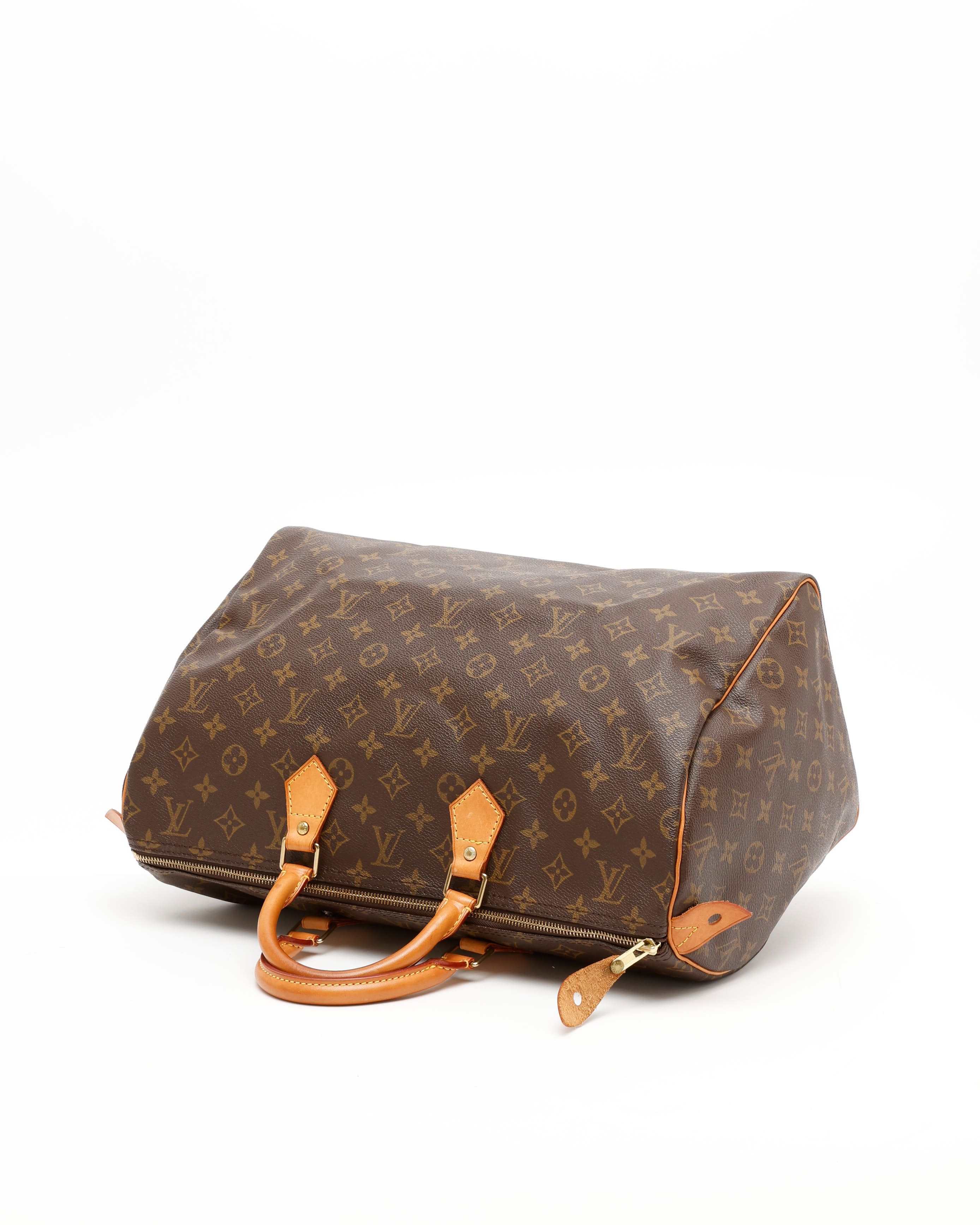 Pre-owned Louis Vuitton Monogram Speedy 40 Bag In Brown