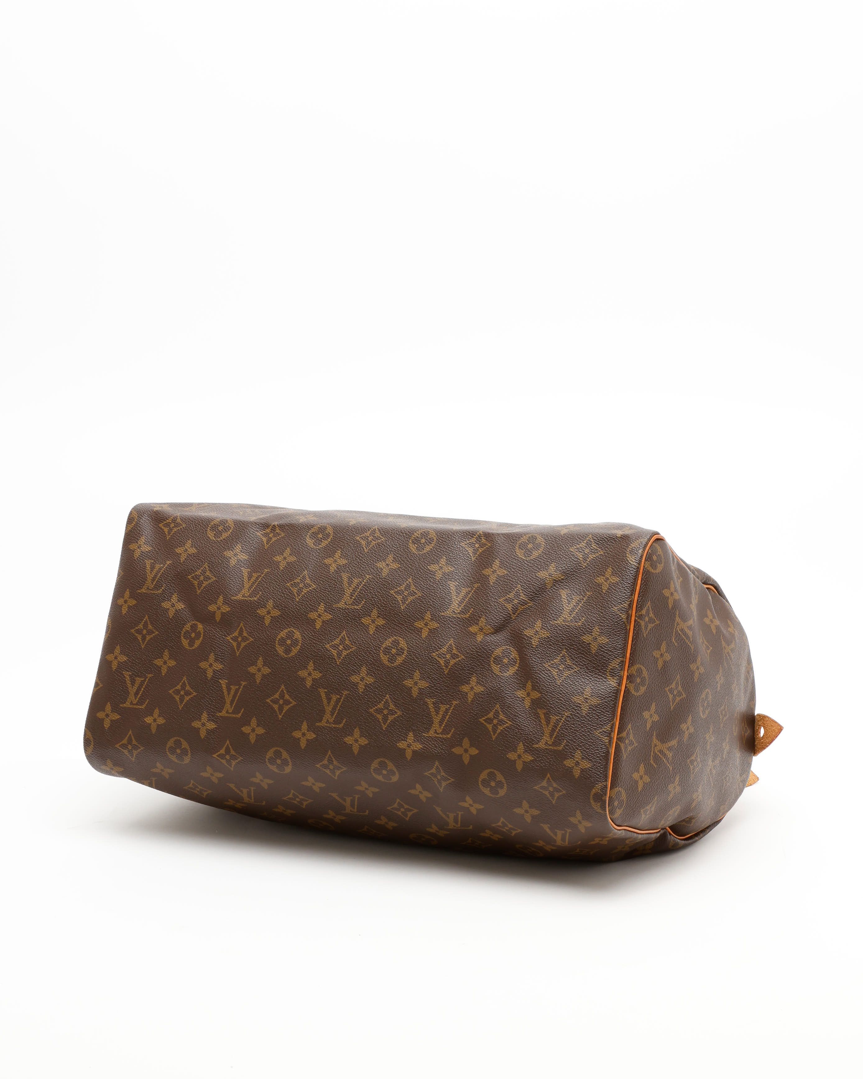 Pre-owned Louis Vuitton Monogram Speedy 40 Bag In Brown