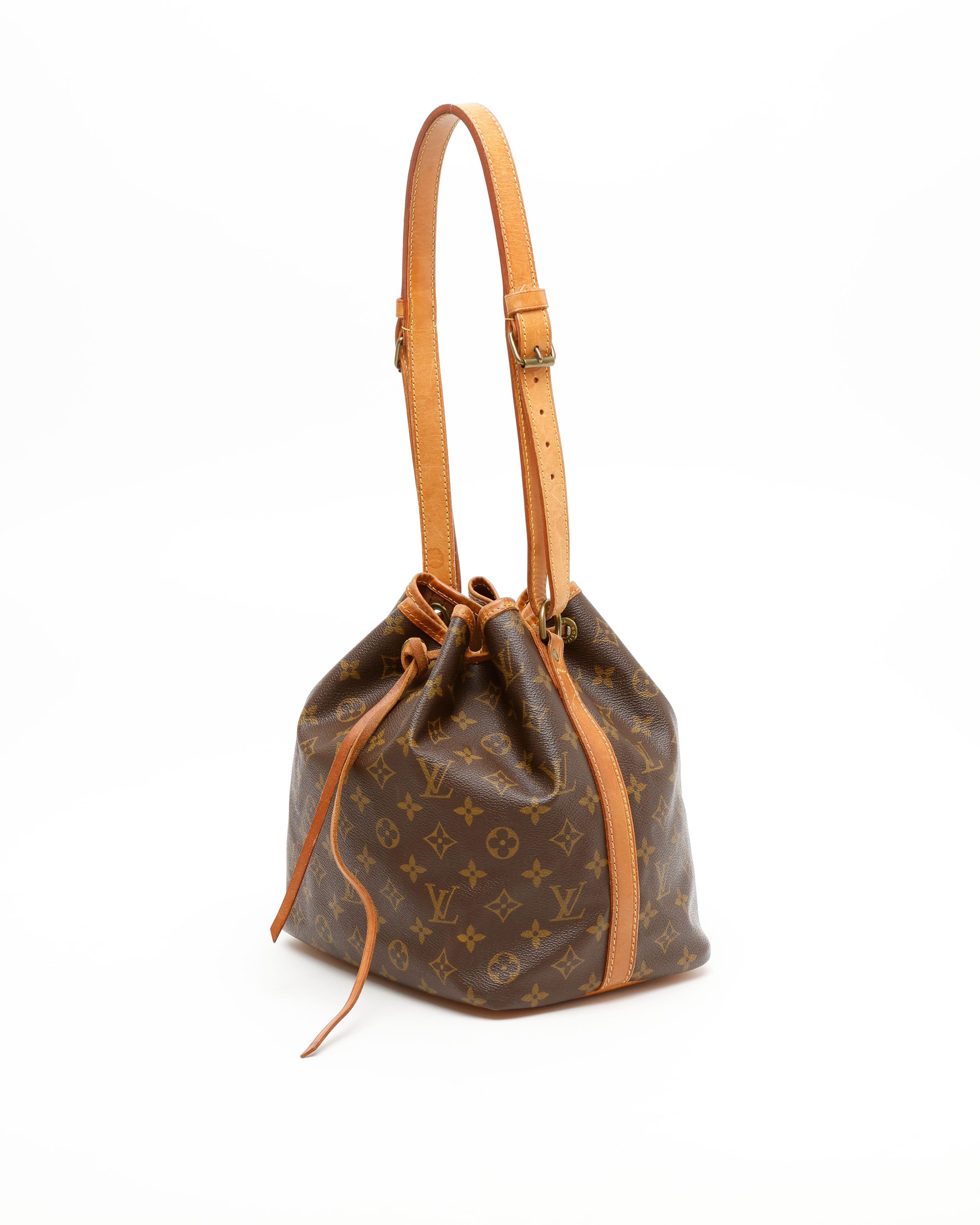 Pre-owned Louis Vuitton Monogram Petit Noé Bag In Brown