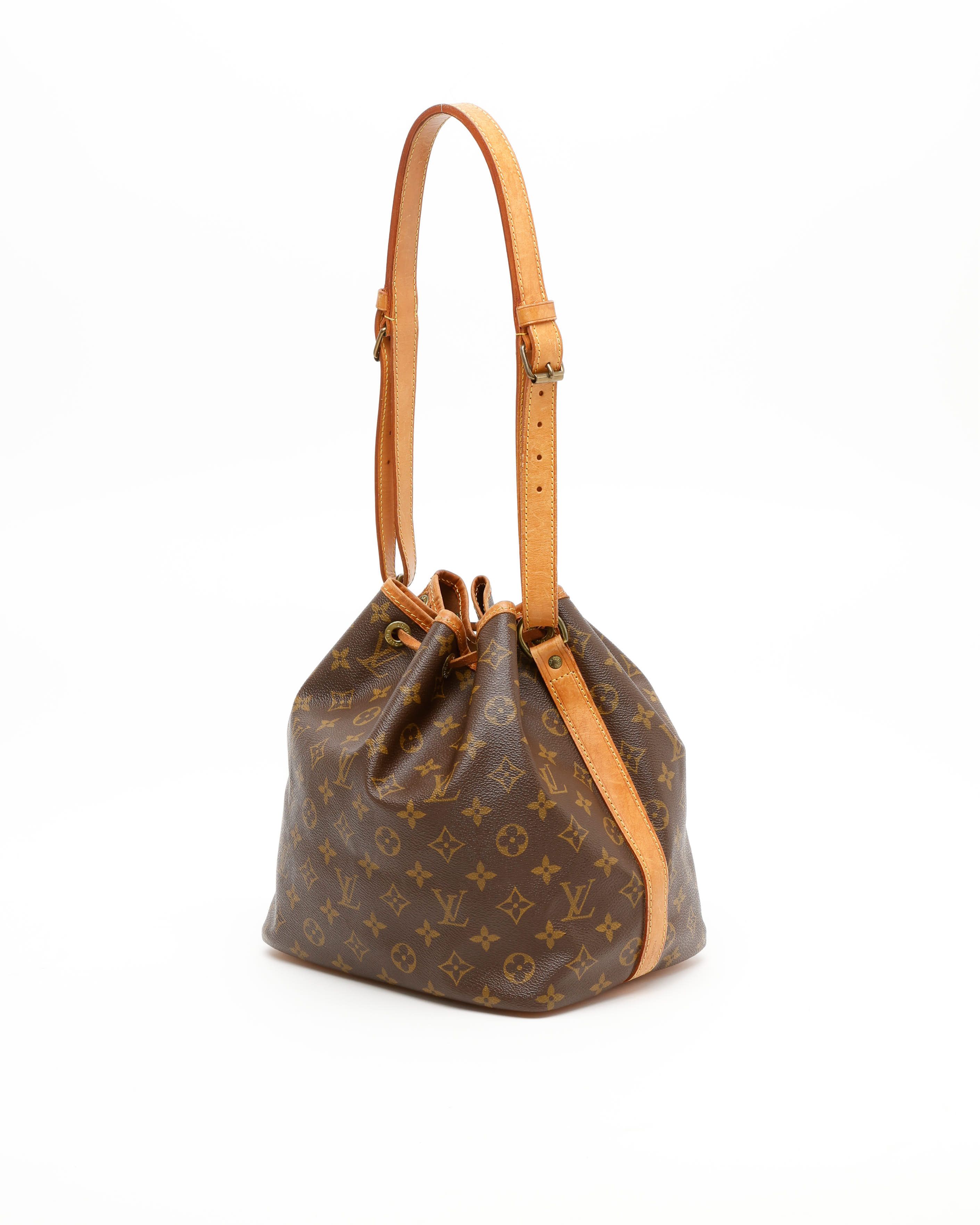 Pre-owned Louis Vuitton Monogram Petit Noé Bag In Brown
