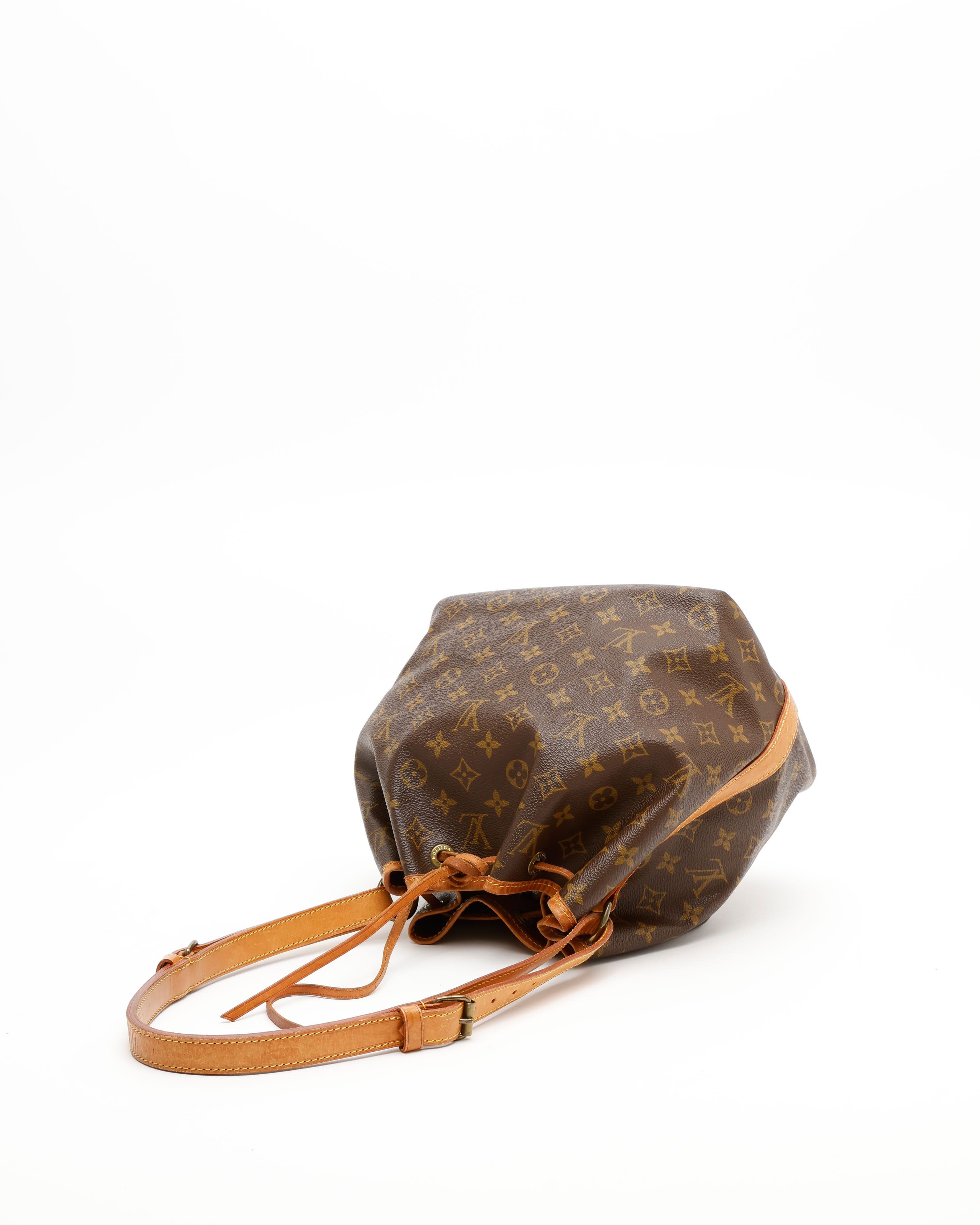 Pre-owned Louis Vuitton Monogram Petit Noé Bag In Brown