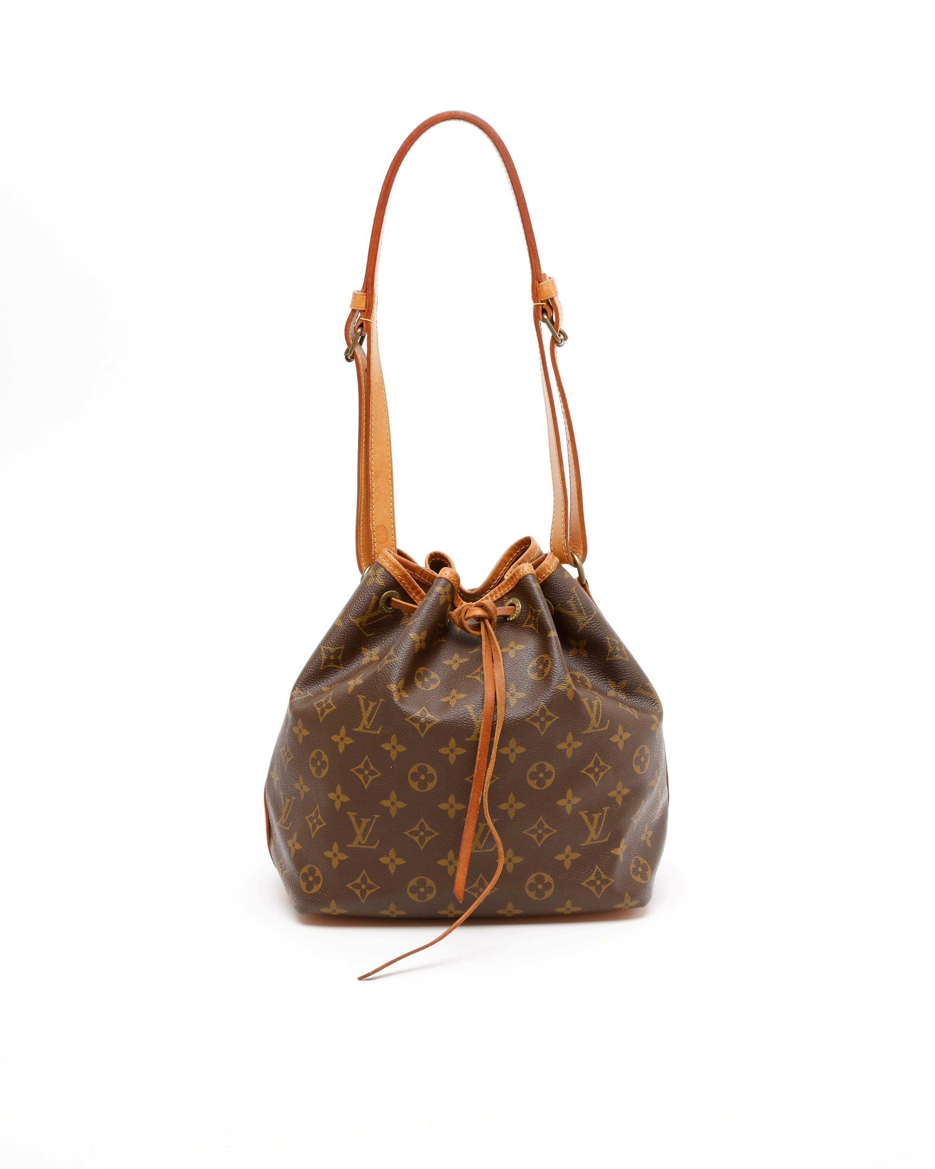 Pre-owned Louis Vuitton Monogram Petit Noé Bag In Brown