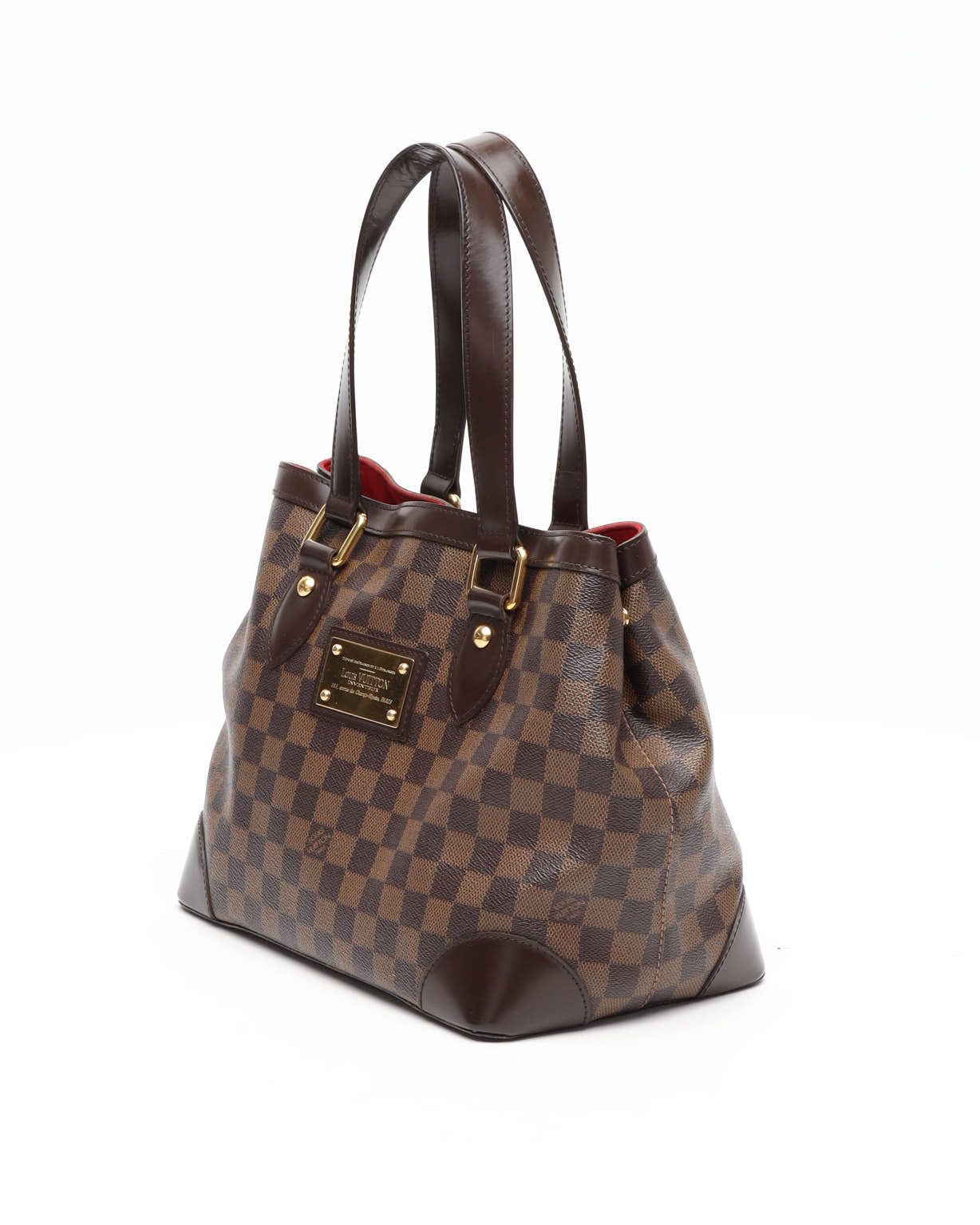 Pre-owned Louis Vuitton Damier Hampstead Pm Tote Bag In Brown