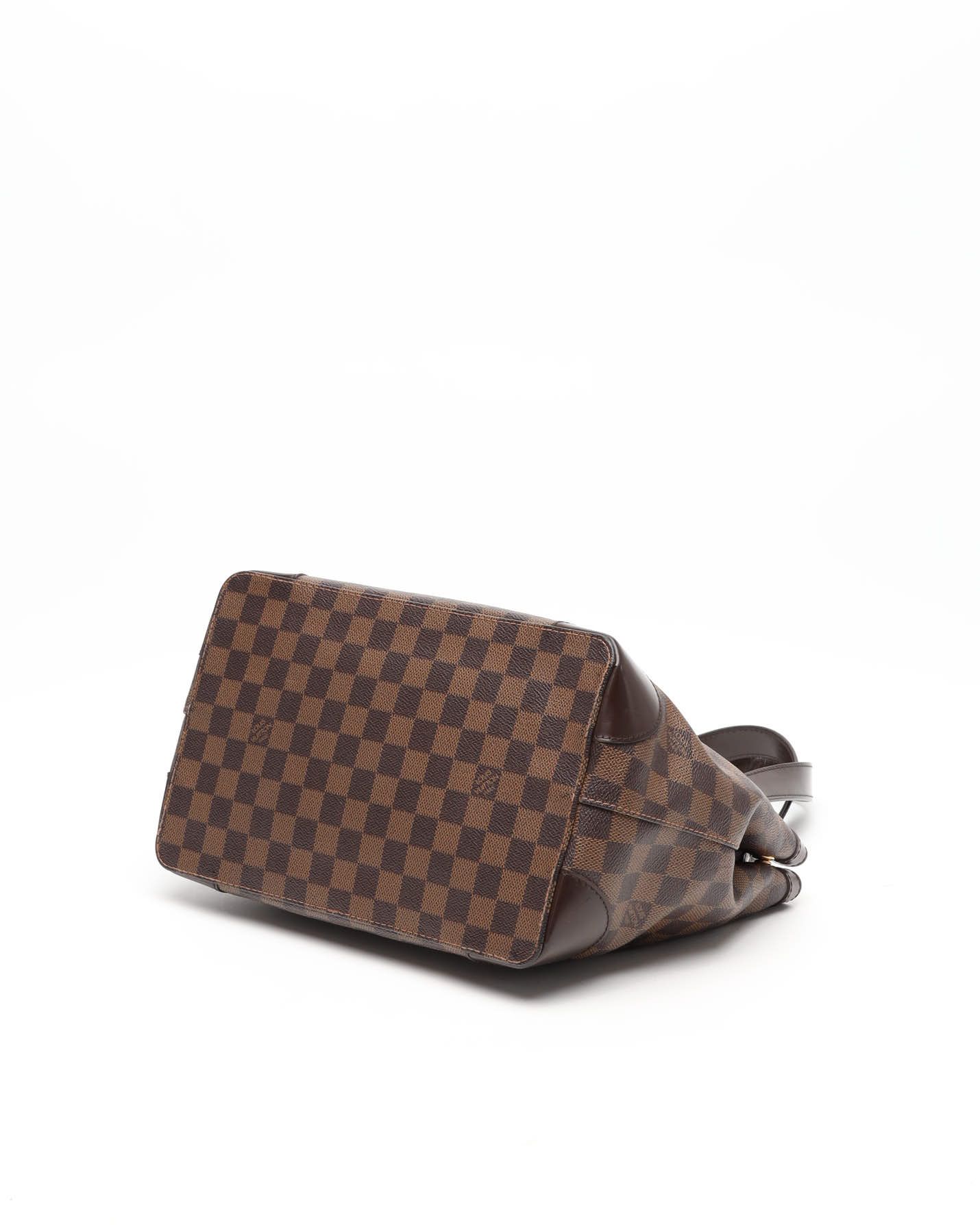 Pre-owned Louis Vuitton Damier Hampstead Pm Tote Bag In Brown
