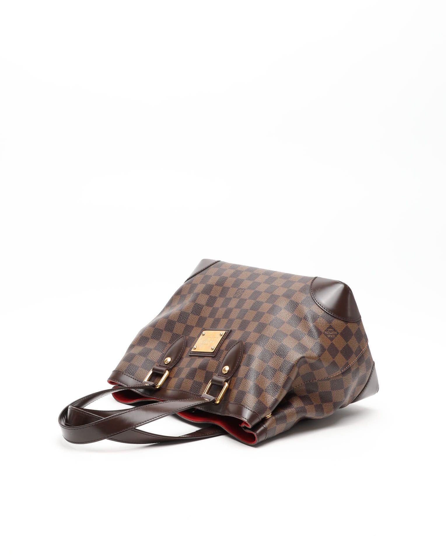 Pre-owned Louis Vuitton Damier Hampstead Pm Tote Bag In Brown