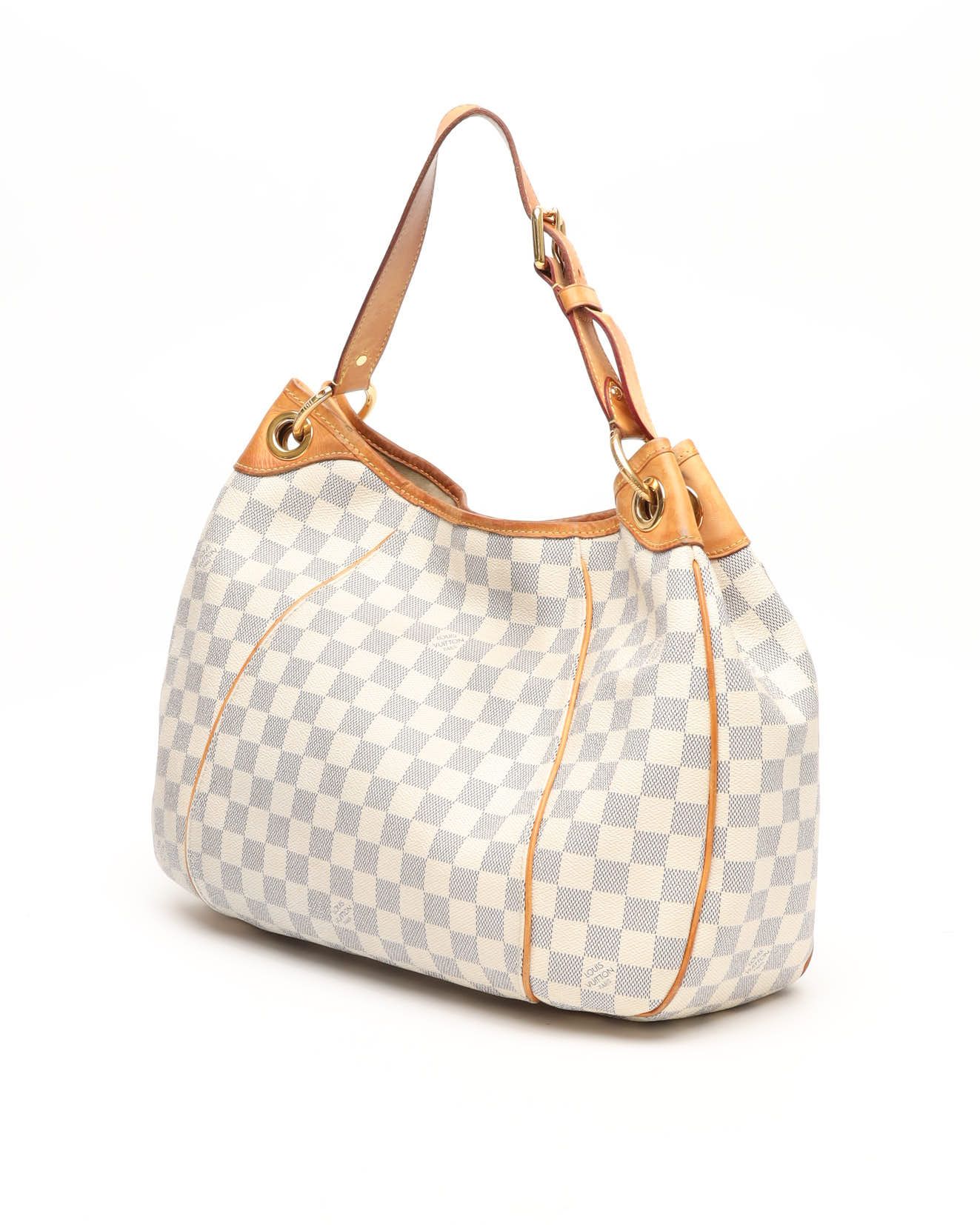 Pre-owned Louis Vuitton Damier Azur Galliera Pm Bag In Multi