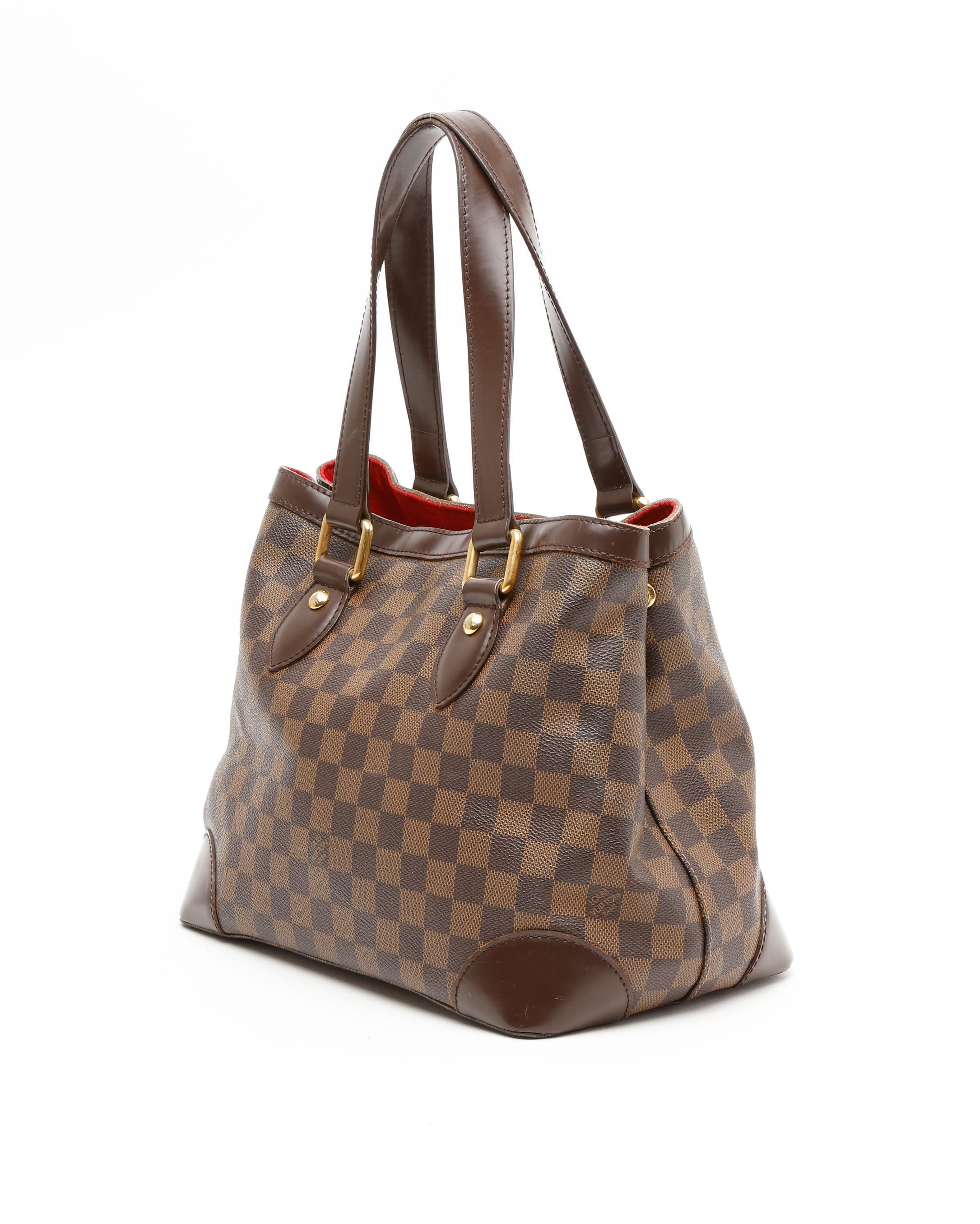 Pre-owned Louis Vuitton Damier Hampstead Pm Tote Bag In Brown