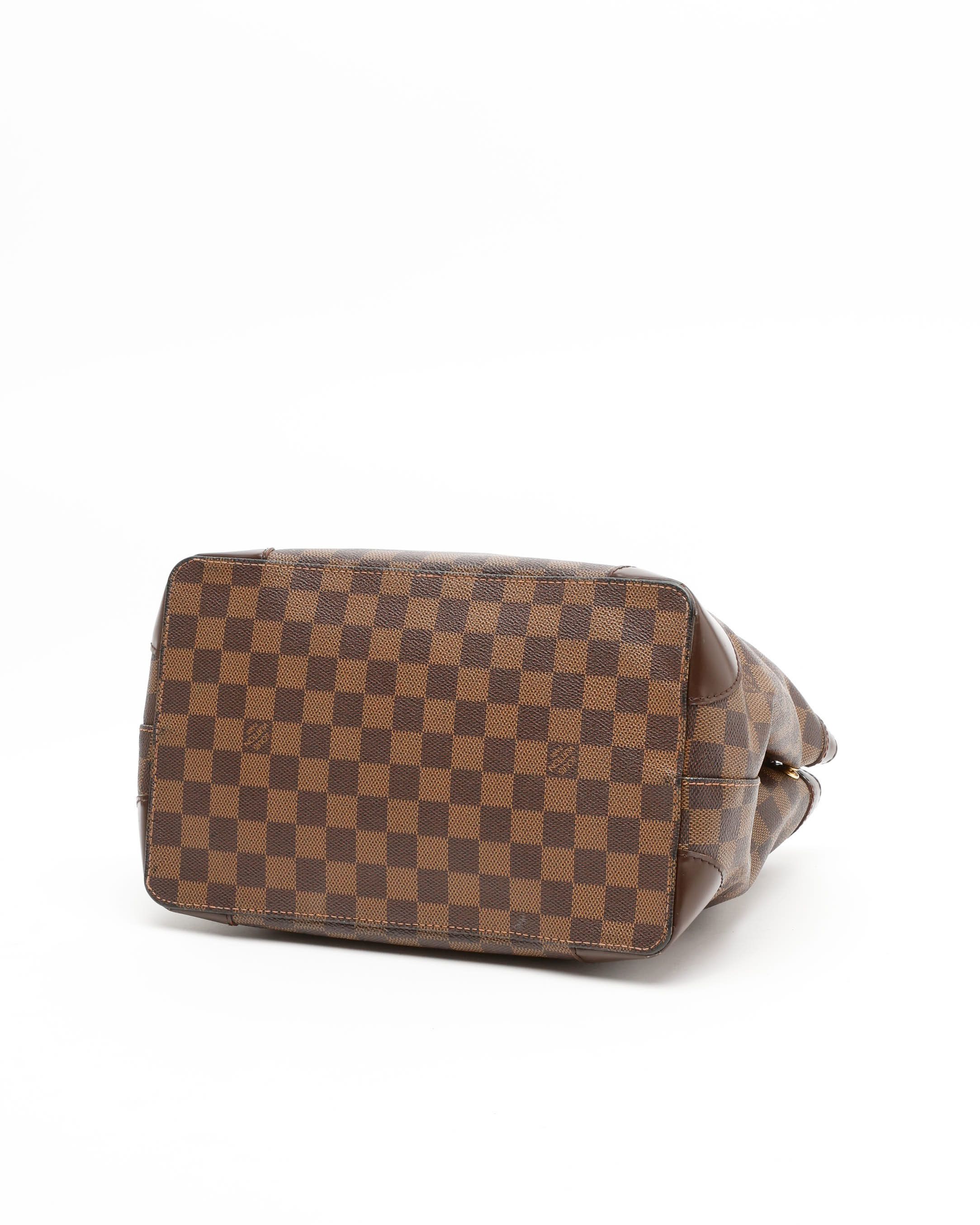 Pre-owned Louis Vuitton Damier Hampstead Pm Tote Bag In Brown