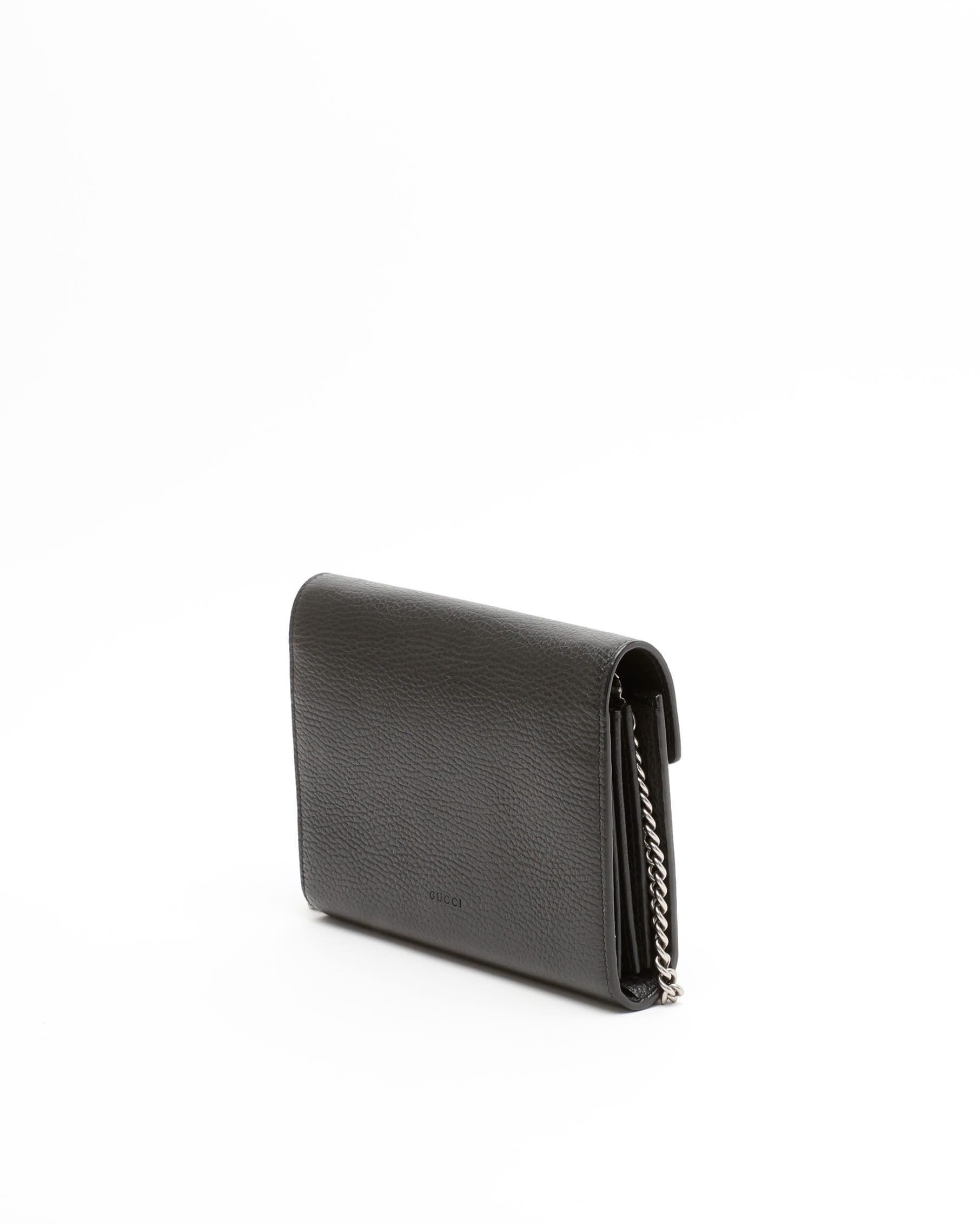 Gucci Dionysus Wallet On Chain Bag In Black