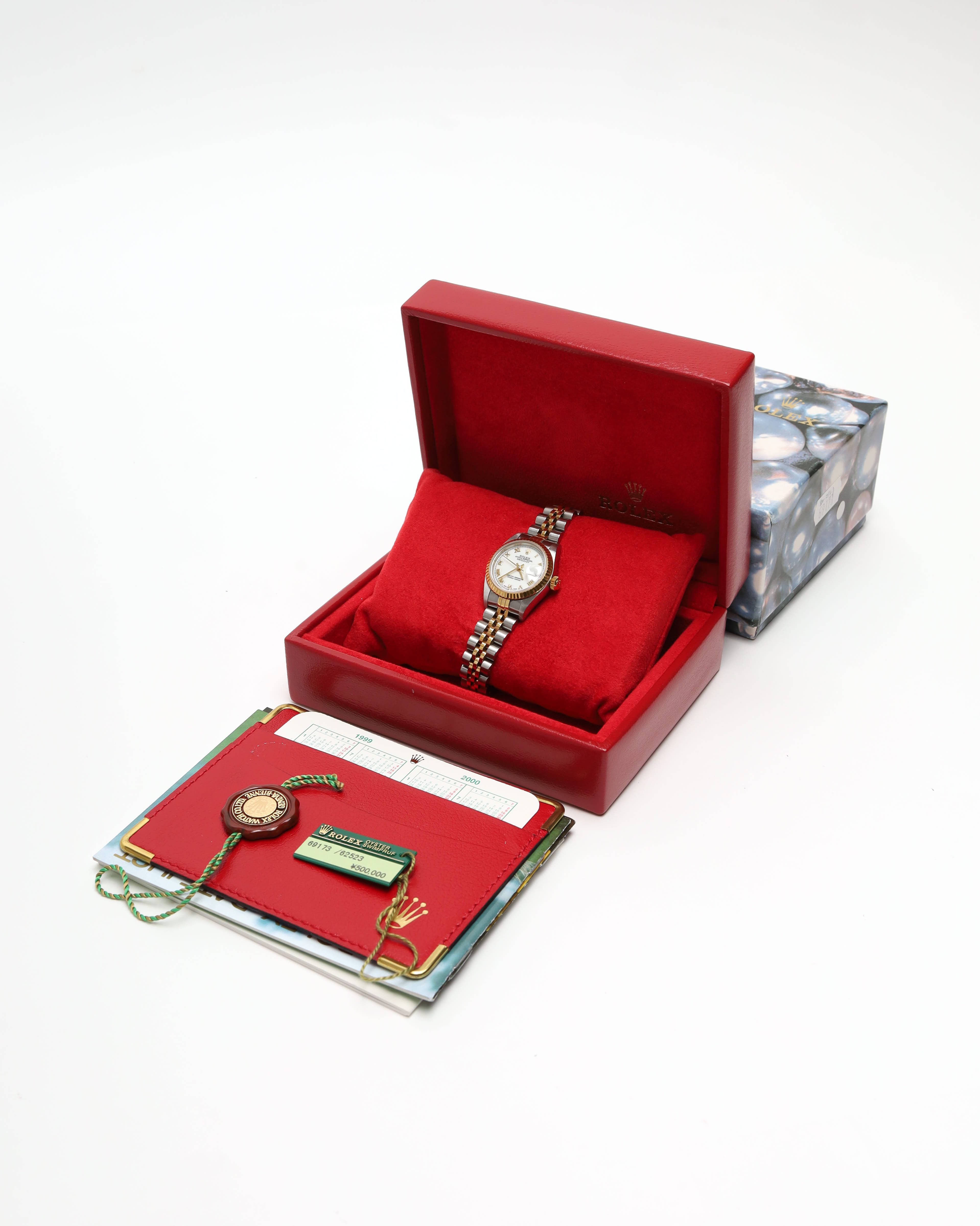 Rolex Lady-datejust 26mm Ref 69173 1997 Watch In Multi