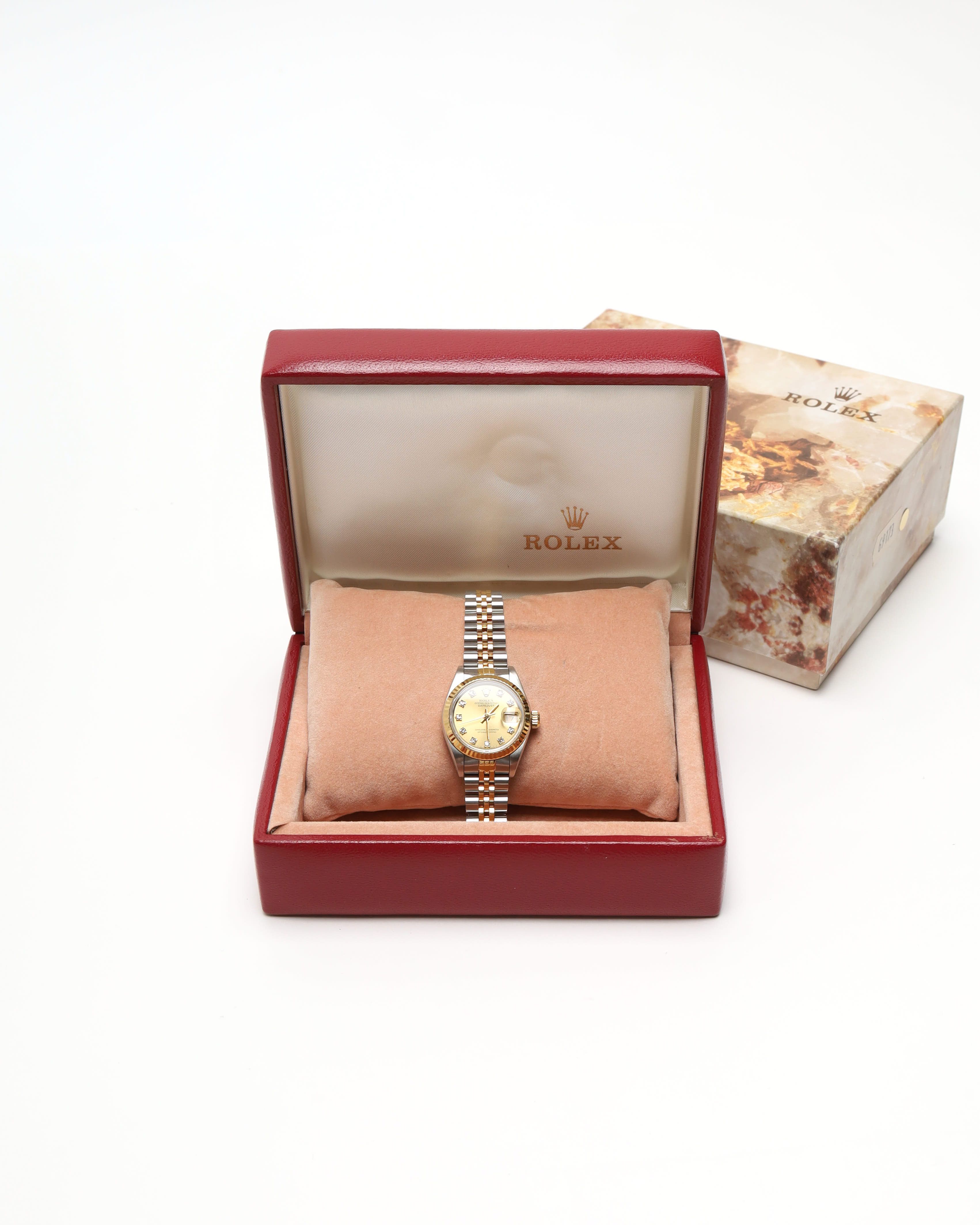 Rolex Lady-datejust 26mm Ref 69173 1990 Watch In Multi