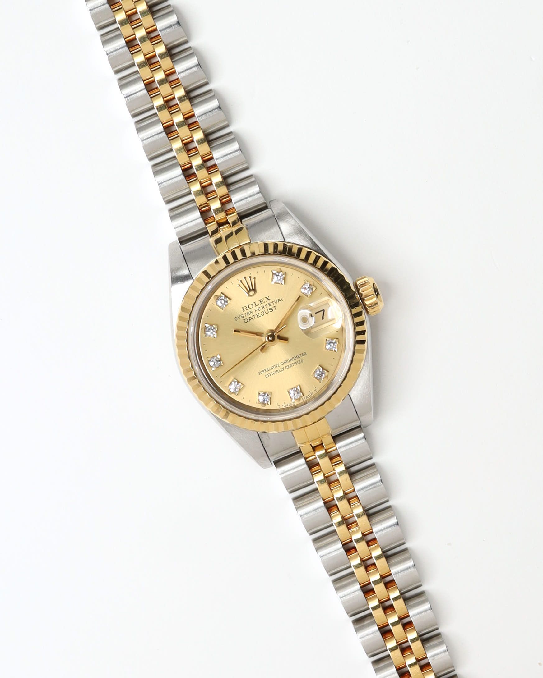 Rolex Lady-datejust 26mm Ref 69173 1990 Watch In Multi
