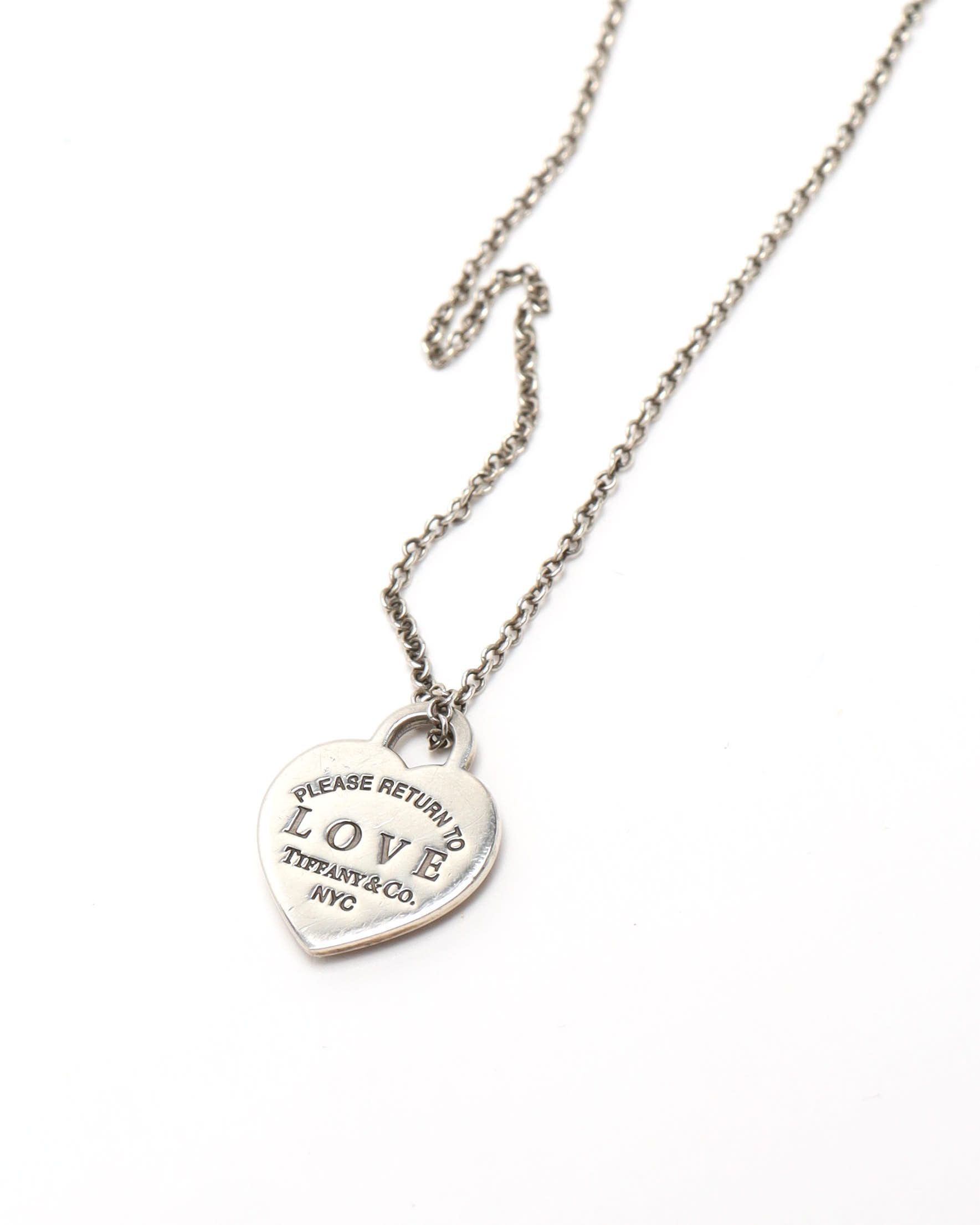 Tiffany & Co Return To Heart Pendant Necklace In Silver