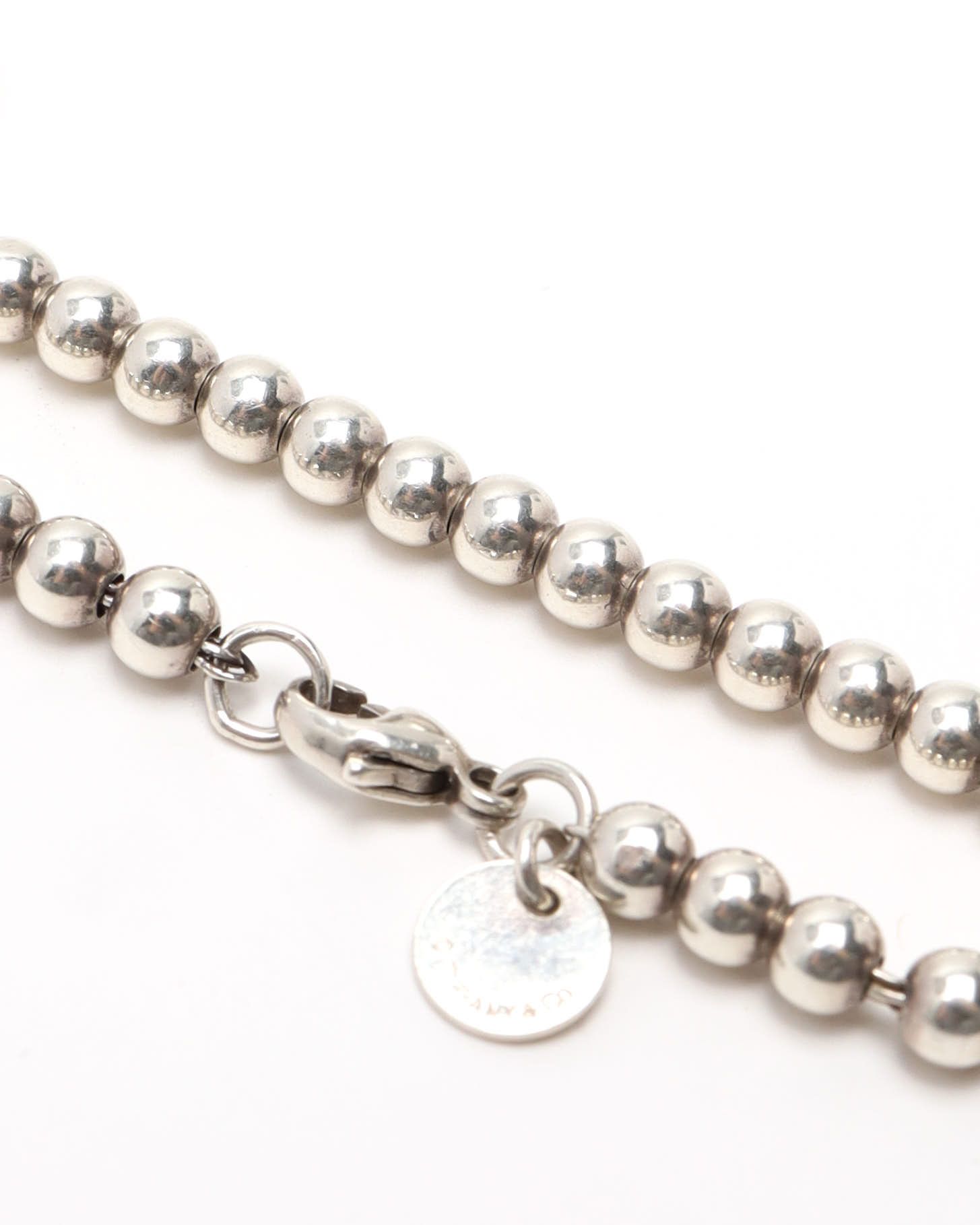 Tiffany & Co Pink Heart Tag Bead Bracelet In Multi