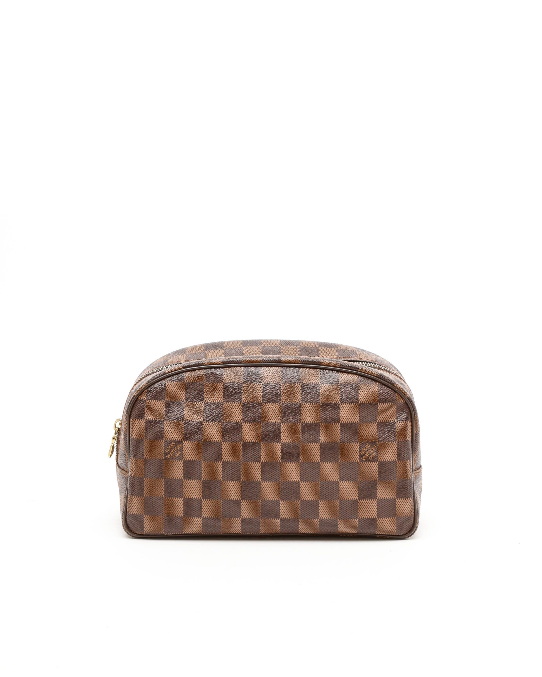 Pre-owned Louis Vuitton Damier Cosmetic Pouch In Brown