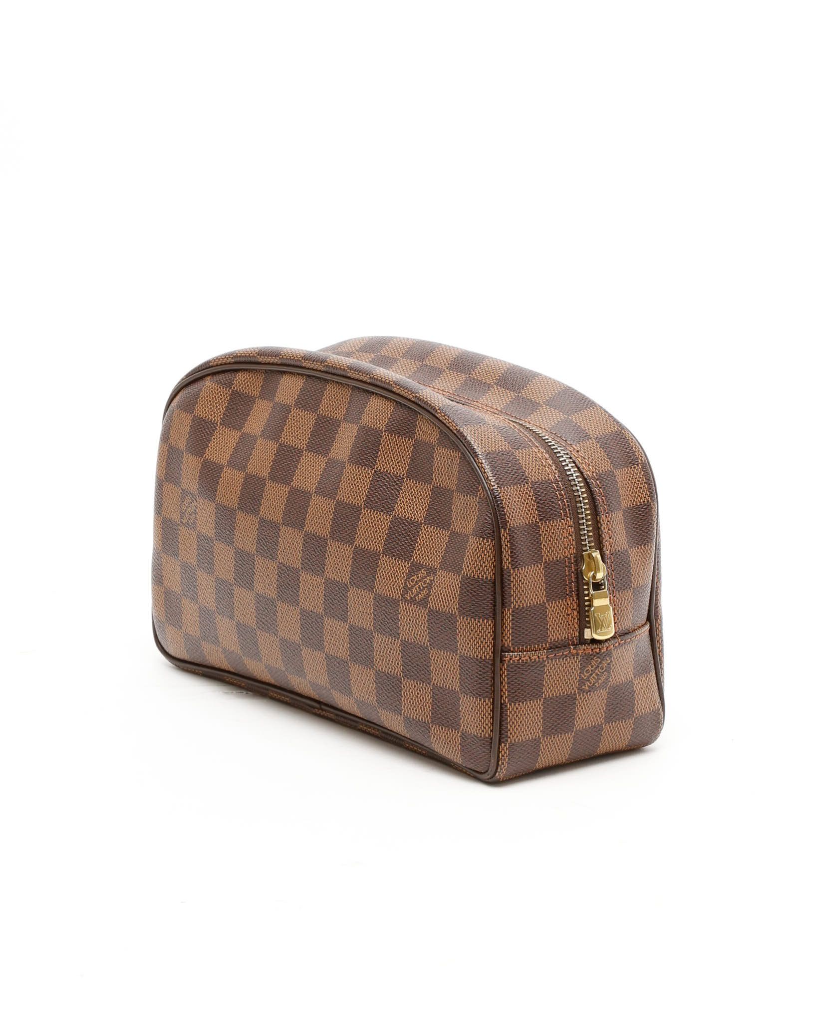 Pre-owned Louis Vuitton Damier Cosmetic Pouch In Brown