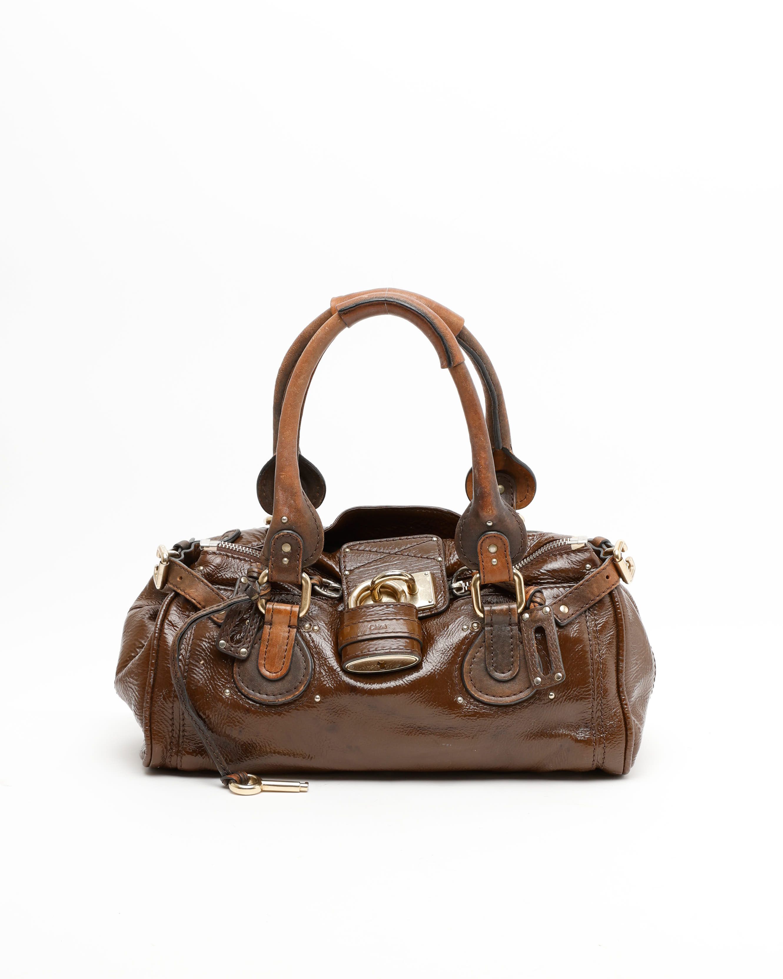 Chloé Medium Patent Paddington Bag