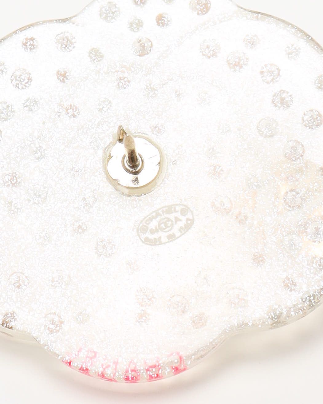 Pre-owned Chanel Camellia Rhinestone Brooch