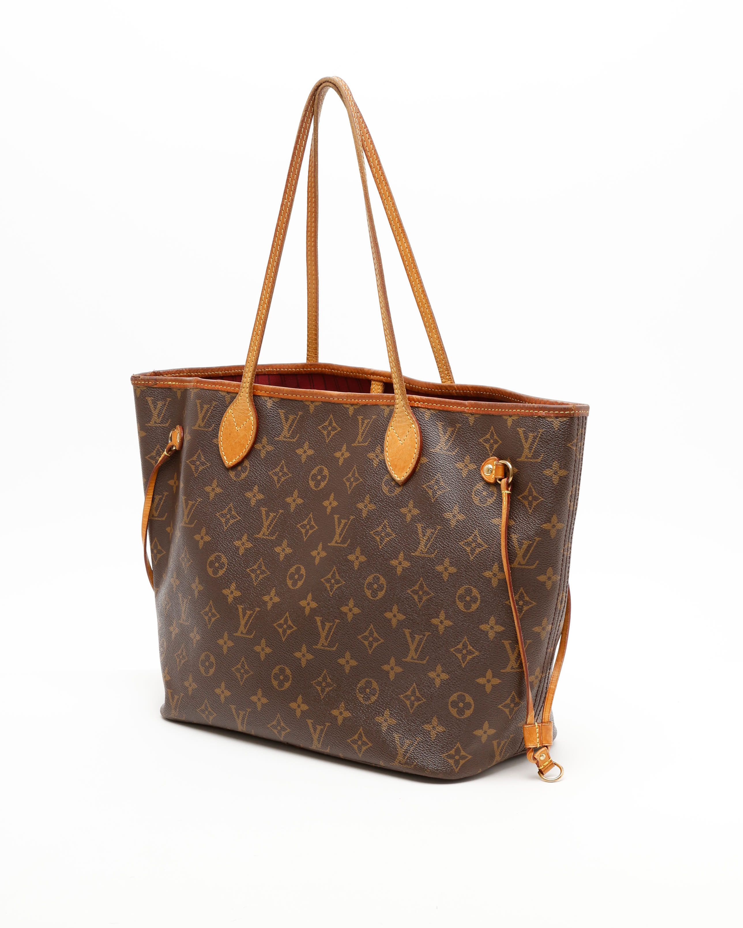 Pre-owned Louis Vuitton Monogram Neverfull Mm Tote Bag In Brown