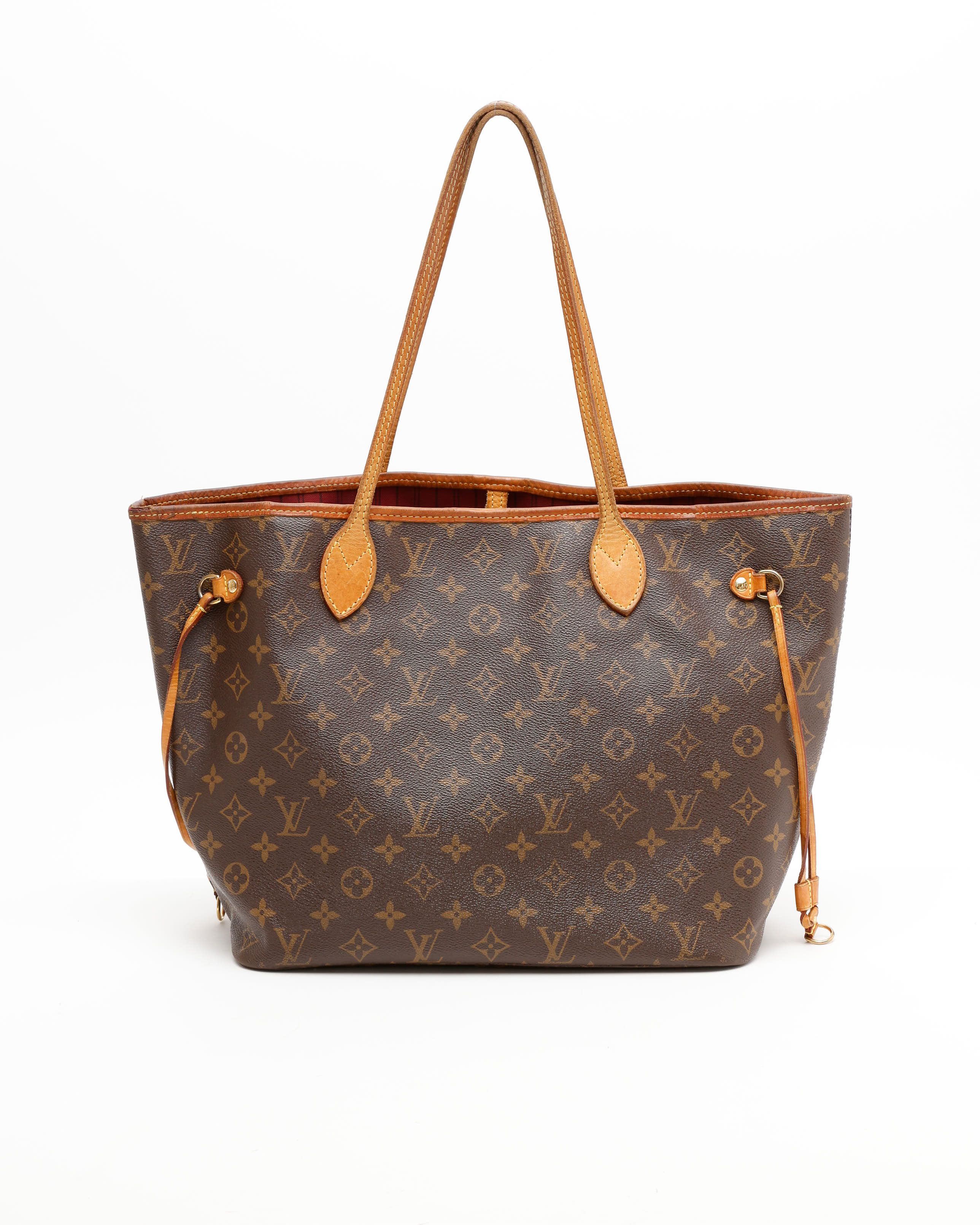 Pre-owned Louis Vuitton Monogram Neverfull Mm Tote Bag In Brown