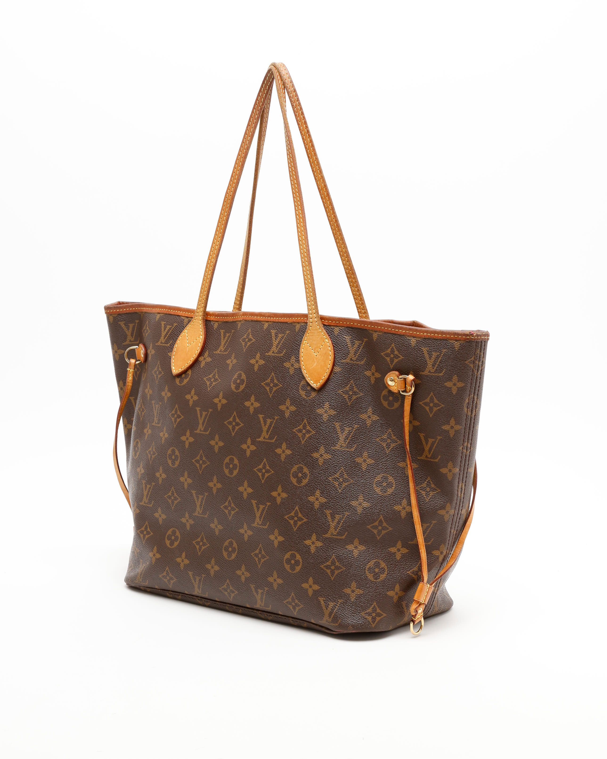 Pre-owned Louis Vuitton Monogram Neverfull Mm Tote Bag In Brown