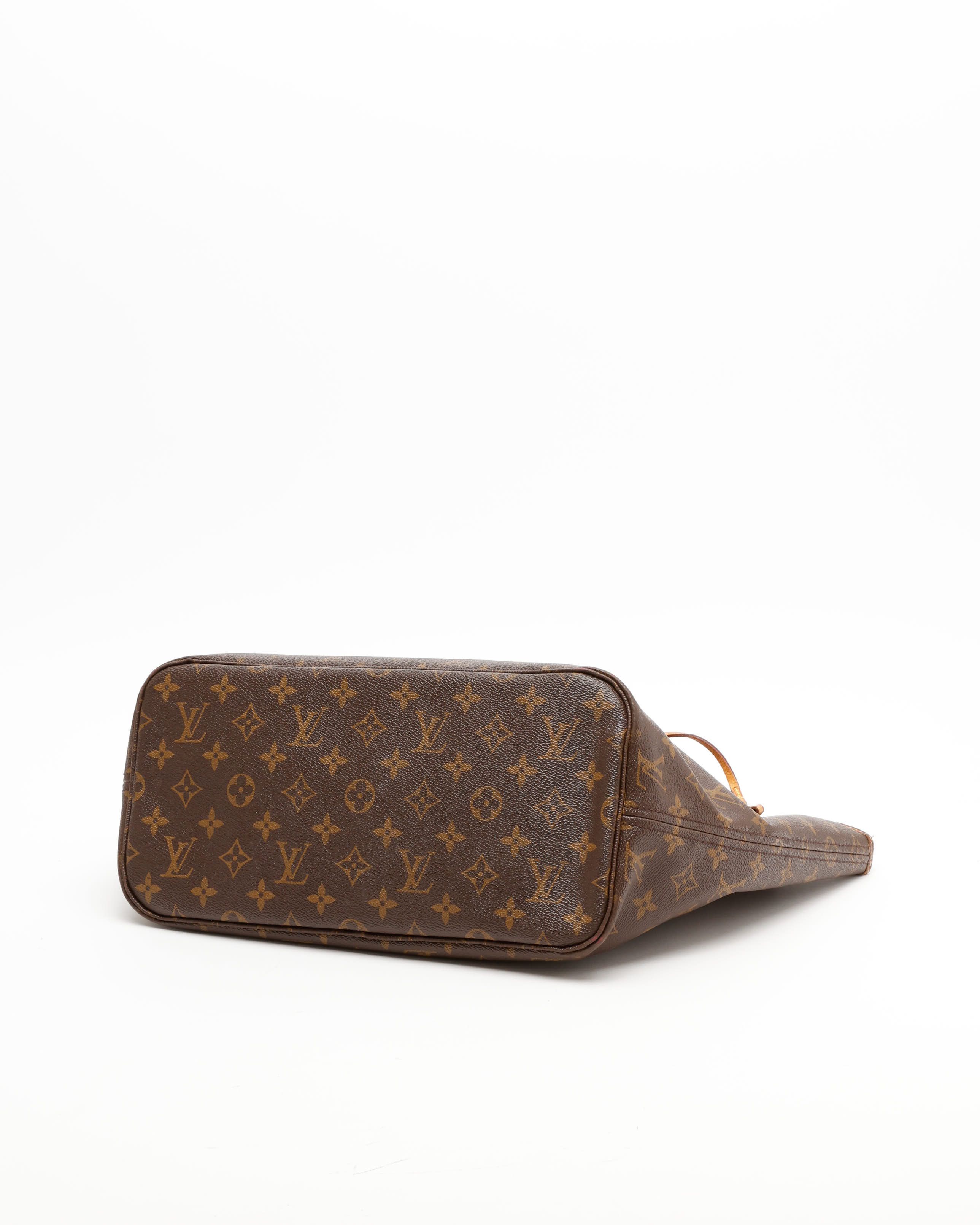 Pre-owned Louis Vuitton Monogram Neverfull Mm Tote Bag In Brown