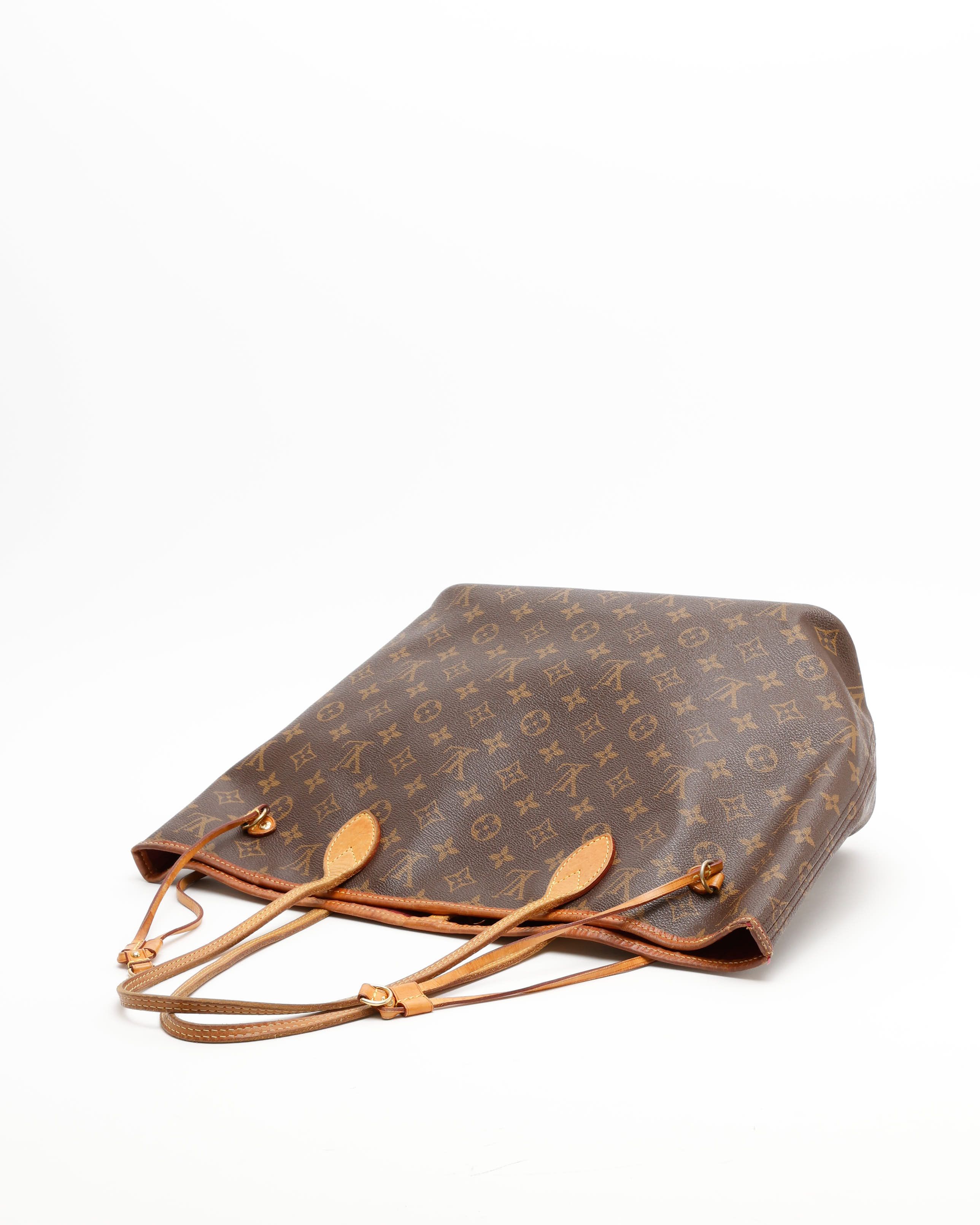 Pre-owned Louis Vuitton Monogram Neverfull Mm Tote Bag In Brown