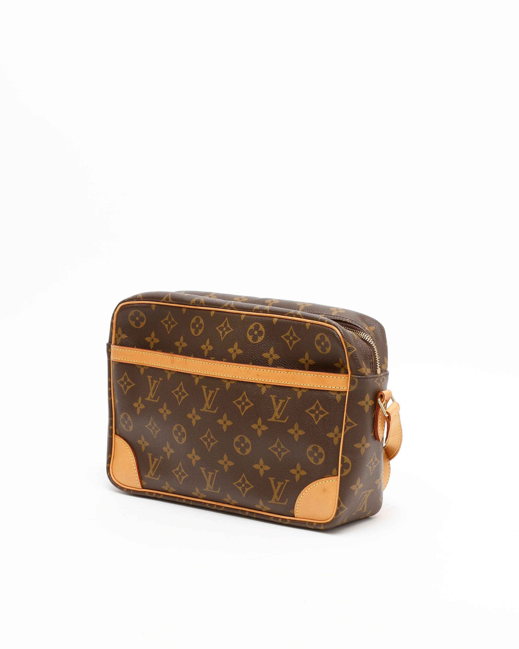 Pre-owned Louis Vuitton Monogram Trocadero 30 Bag In Brown