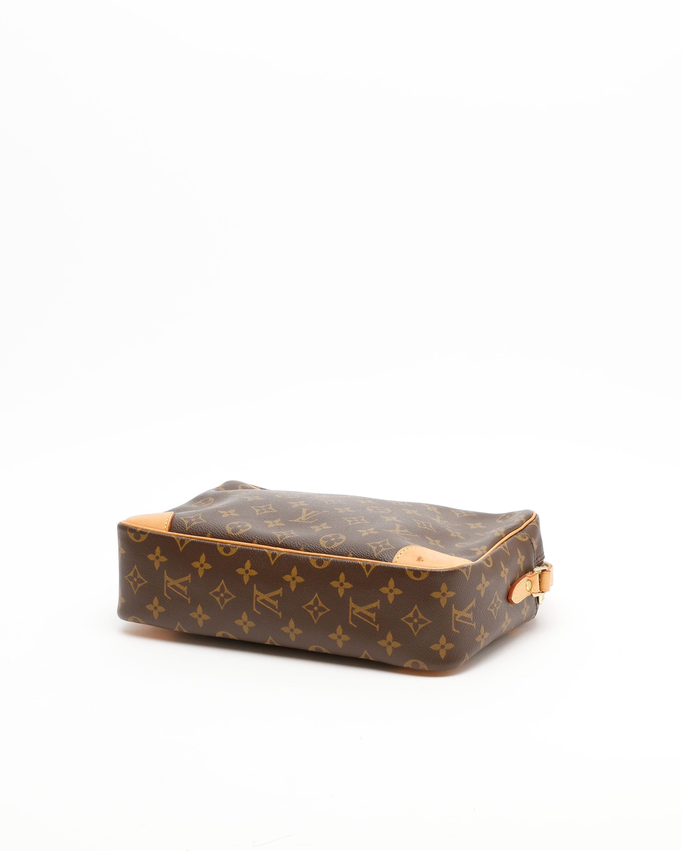 Pre-owned Louis Vuitton Monogram Trocadero 30 Bag In Brown