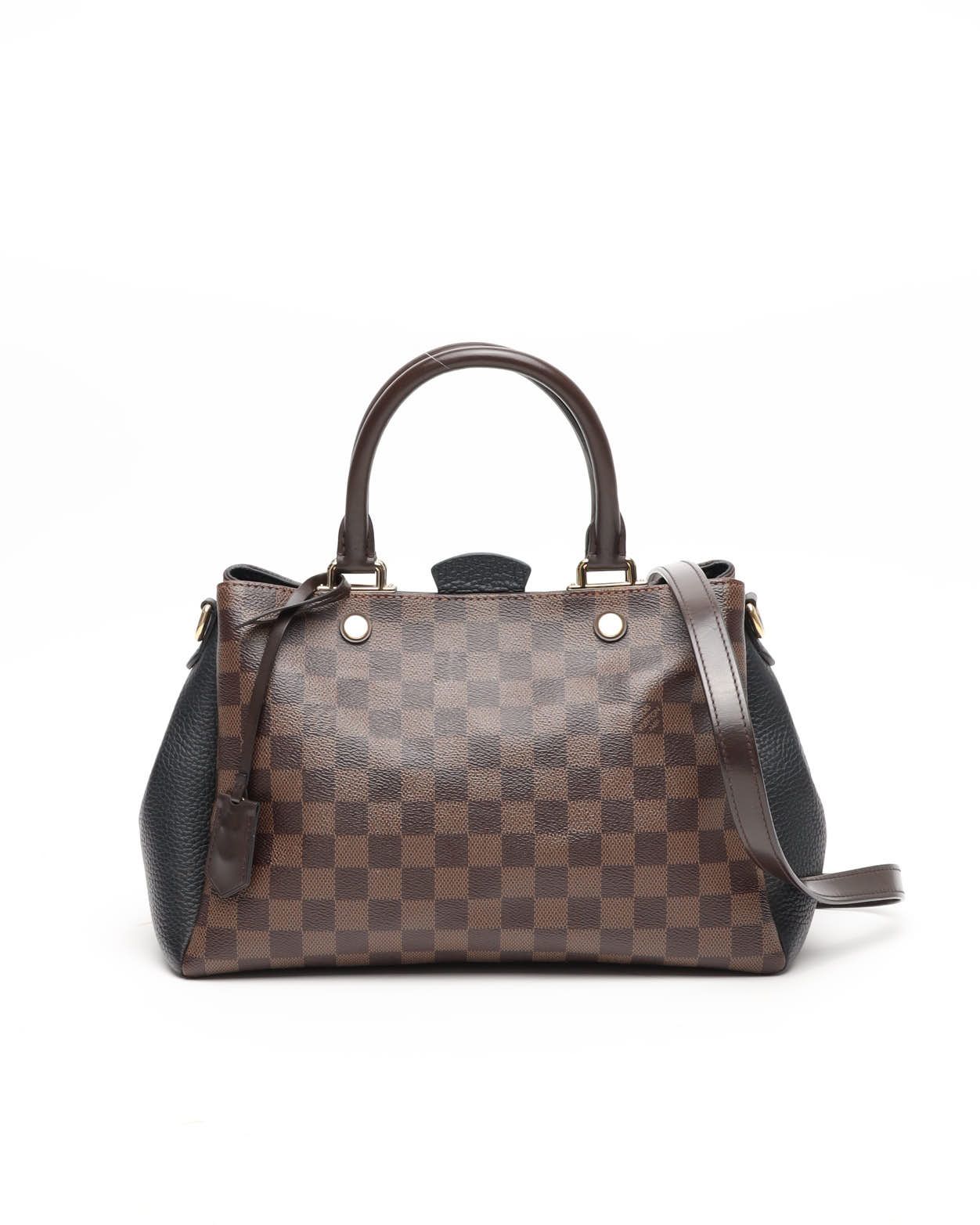 Pre-owned Louis Vuitton Damier Ebene Brittany Bag In Brown