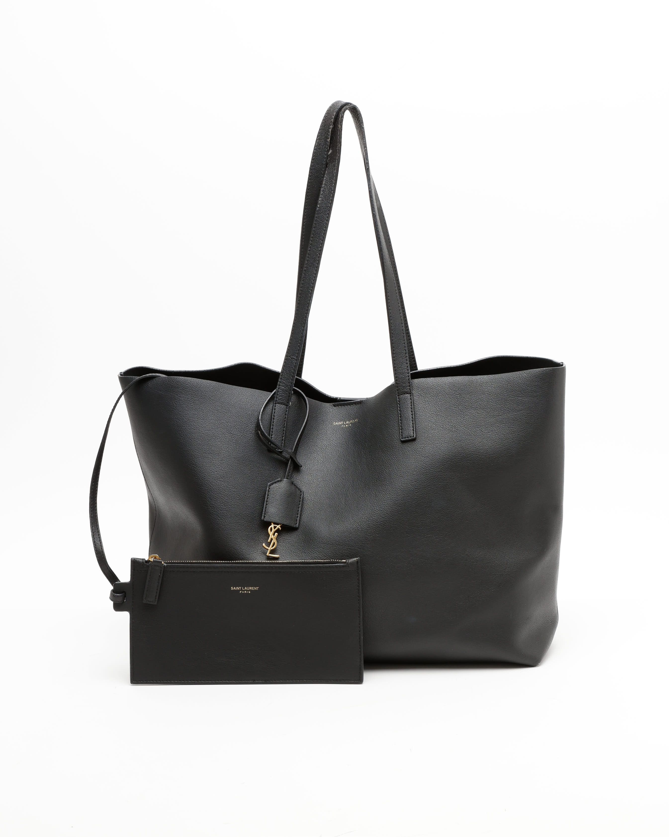 Saint Laurent Shopping Tote Bag In Black