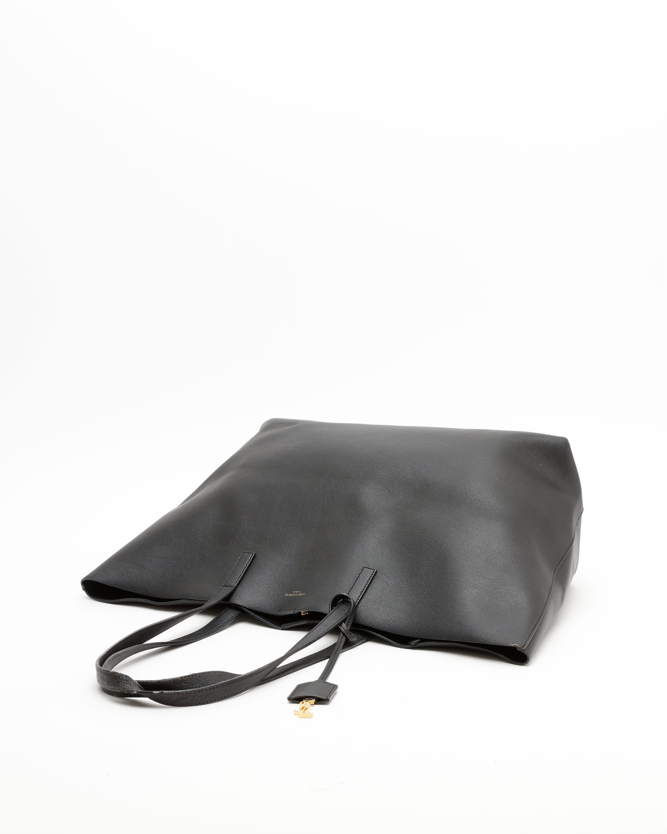 Saint Laurent Shopping Tote Bag In Black