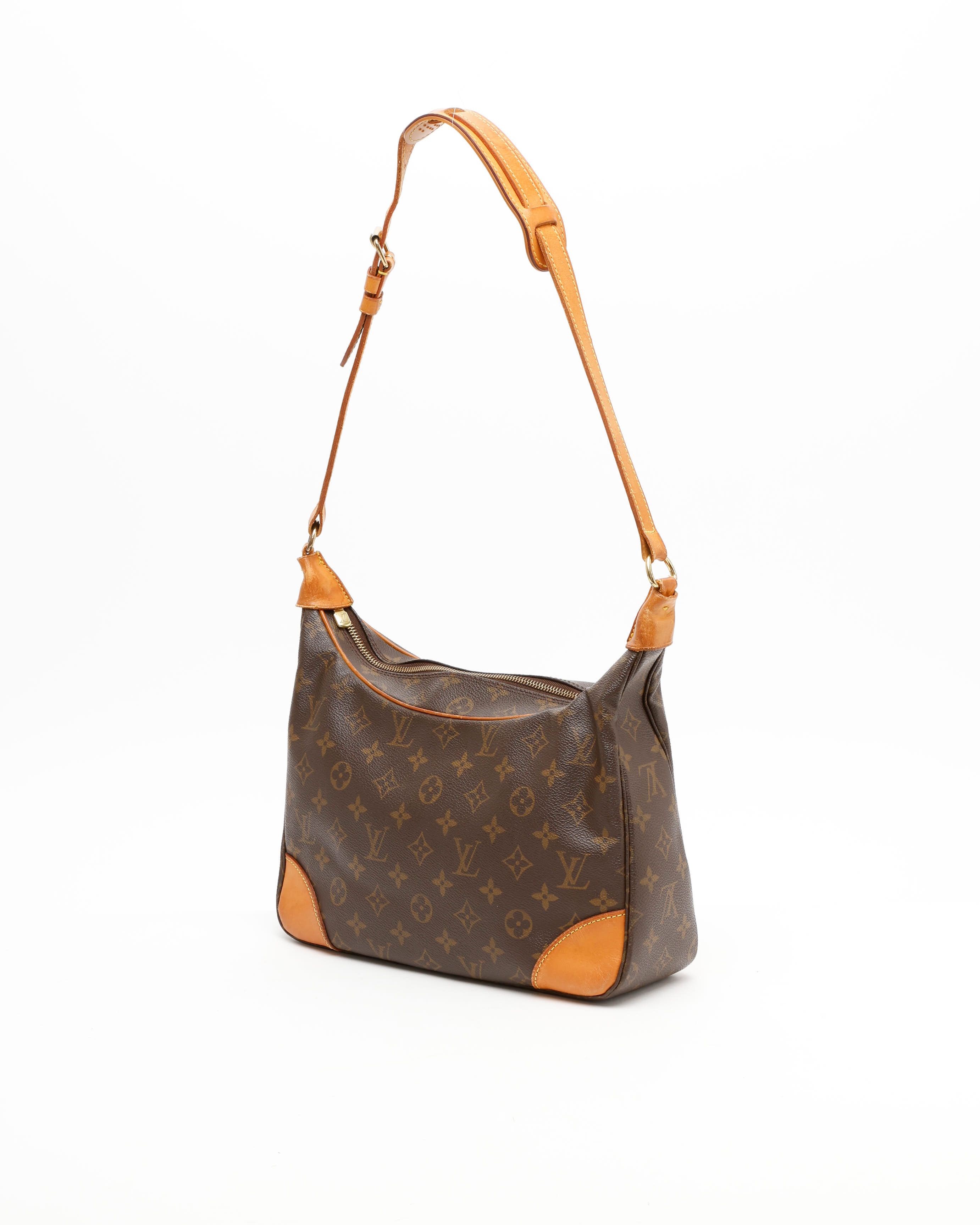 Pre-owned Louis Vuitton Monogram Boulogne 30 Bag In Brown