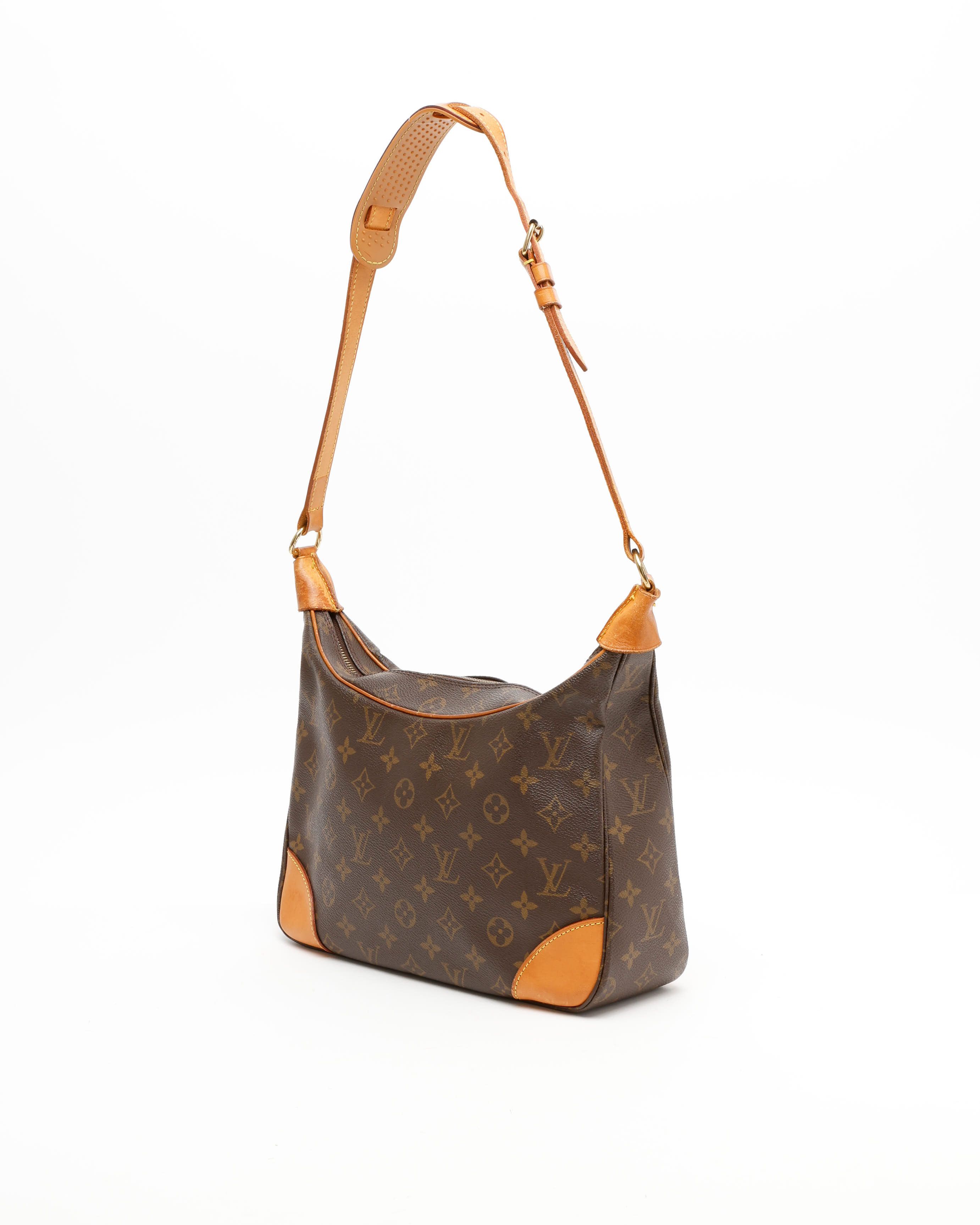 Pre-owned Louis Vuitton Monogram Boulogne 30 Bag In Brown