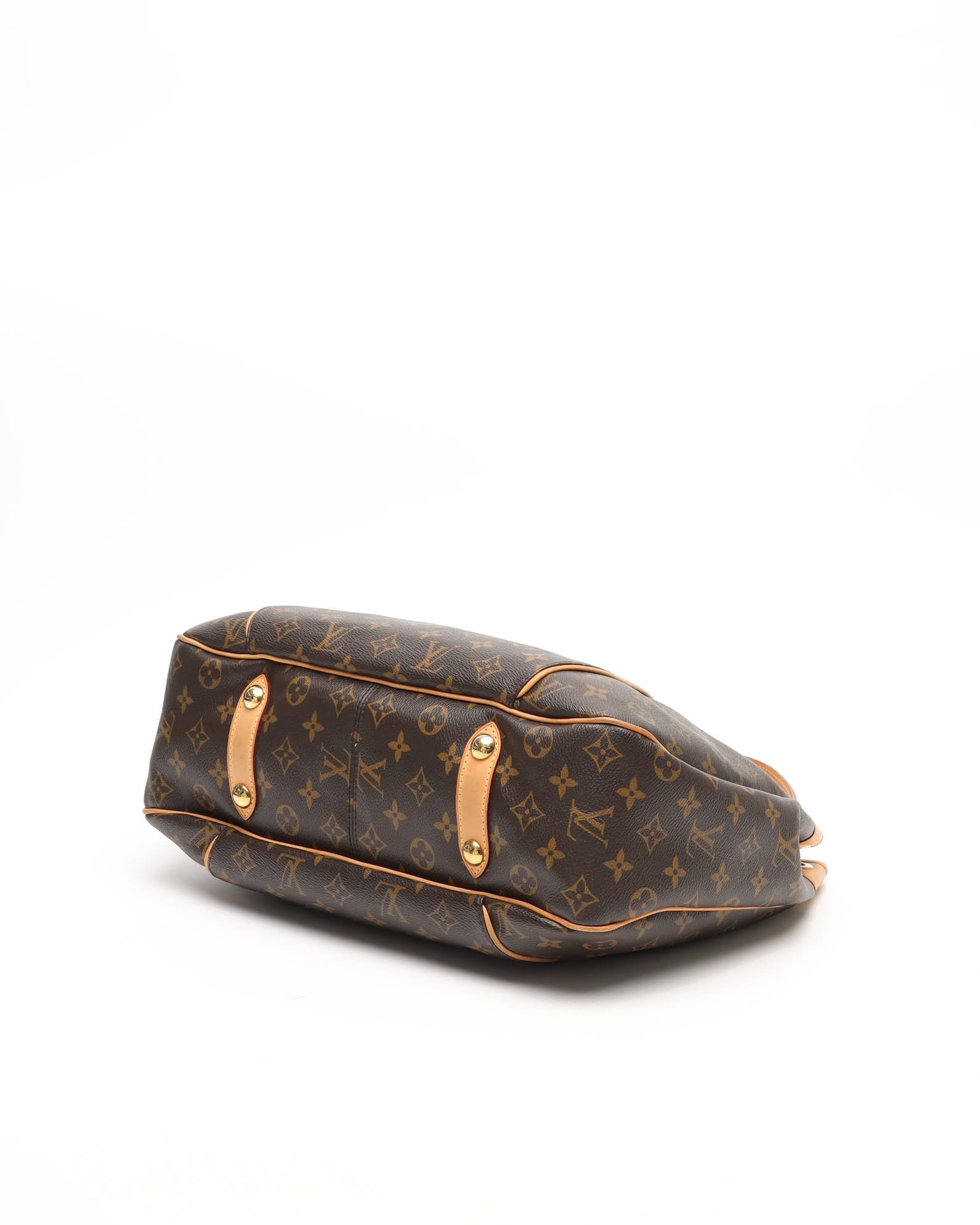 Pre-owned Louis Vuitton Monogram Galliera Pm Bag In Brown