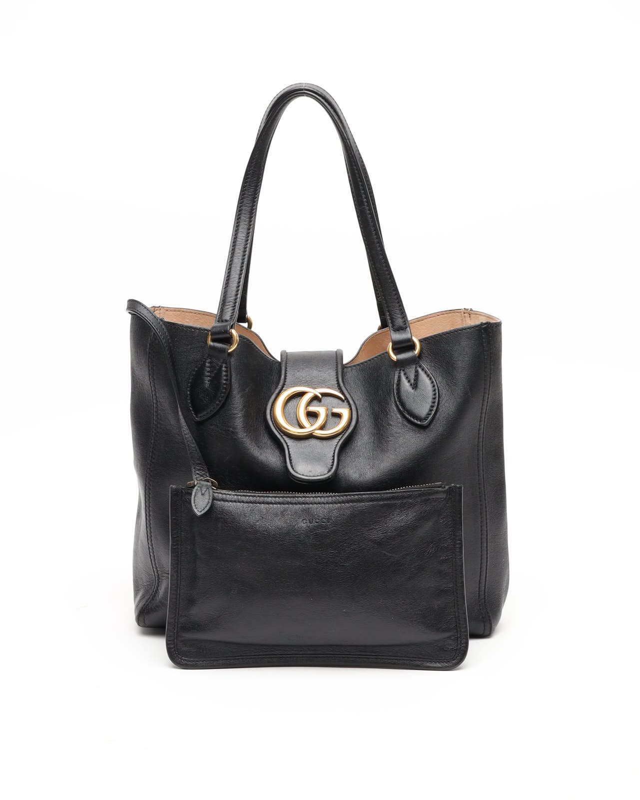 Gucci Gg Tote Bag In Black
