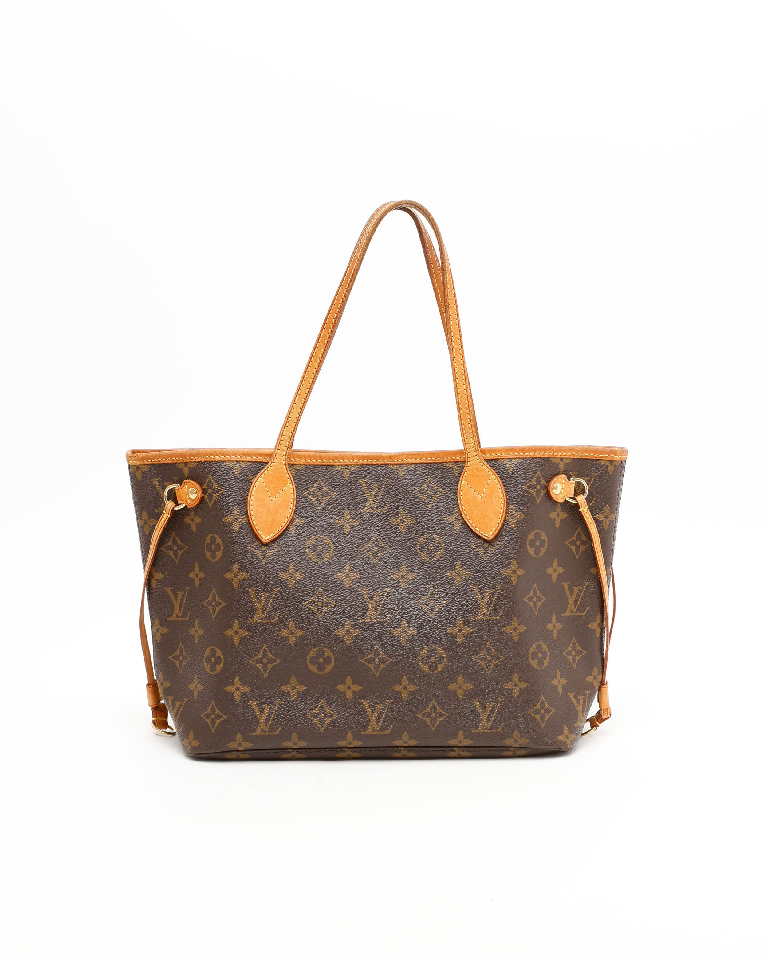 Pre-owned Louis Vuitton Monogram Neverfull Pm Tote Bag In Brown