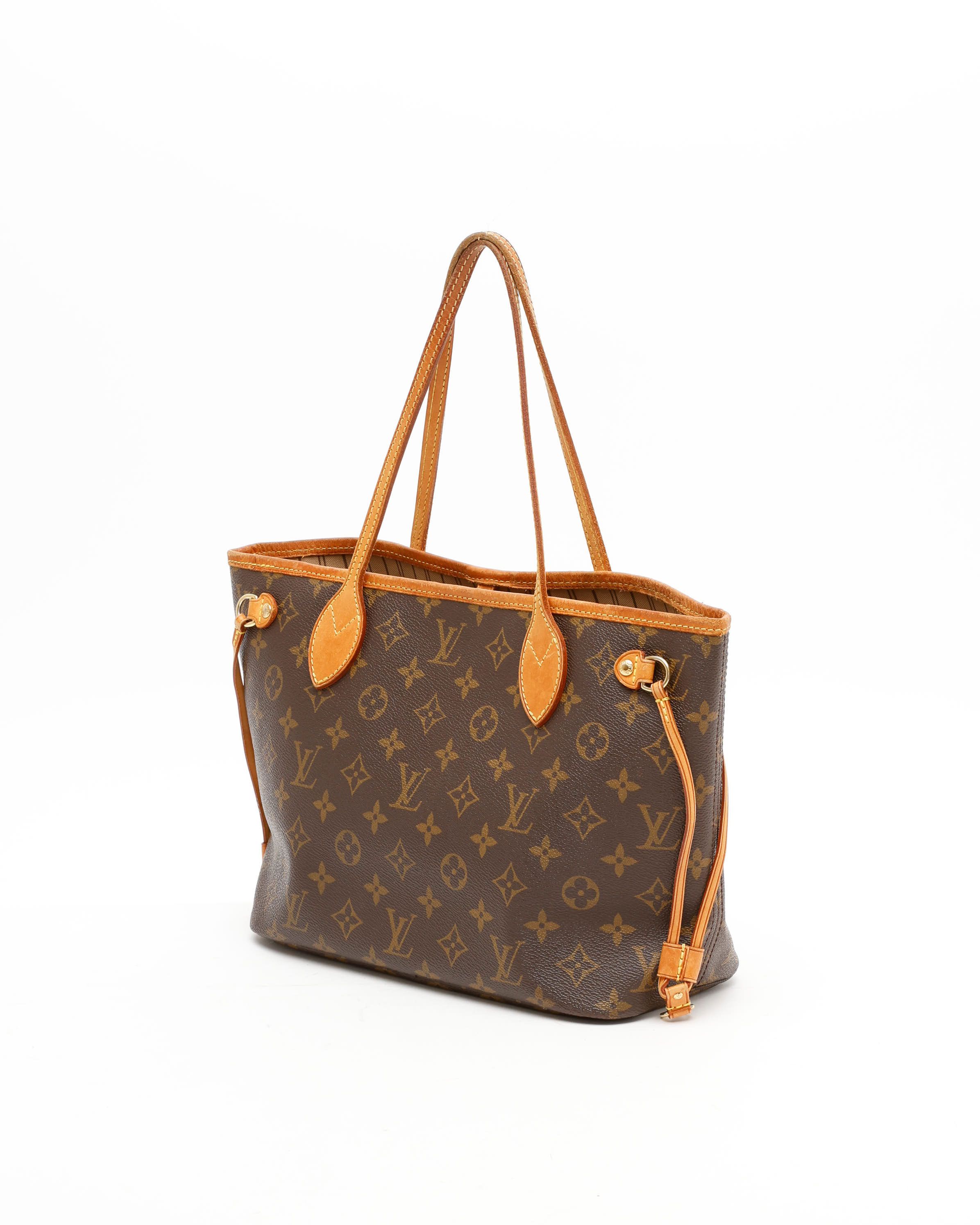Pre-owned Louis Vuitton Monogram Neverfull Pm Tote Bag In Brown