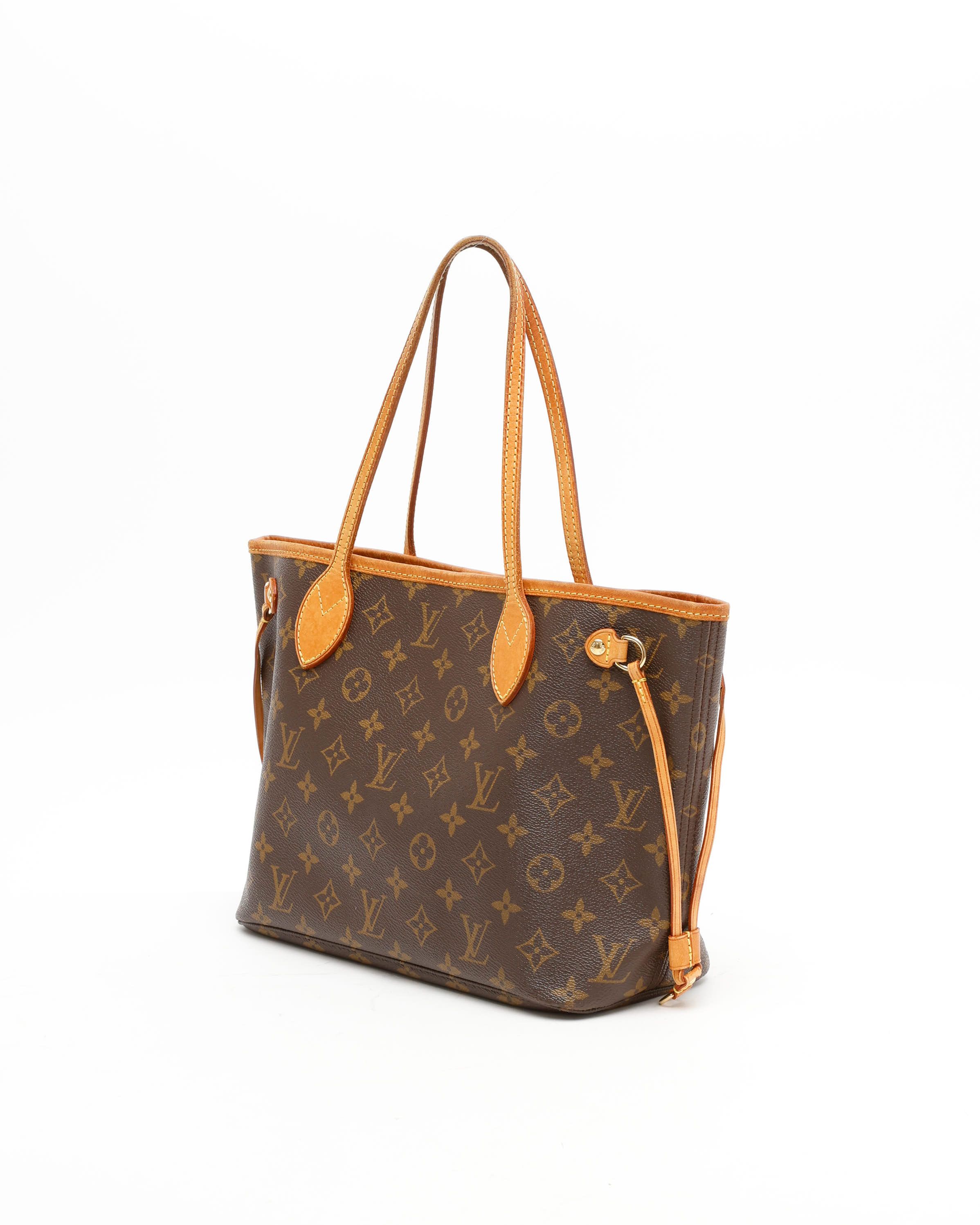 Pre-owned Louis Vuitton Monogram Neverfull Pm Tote Bag In Brown