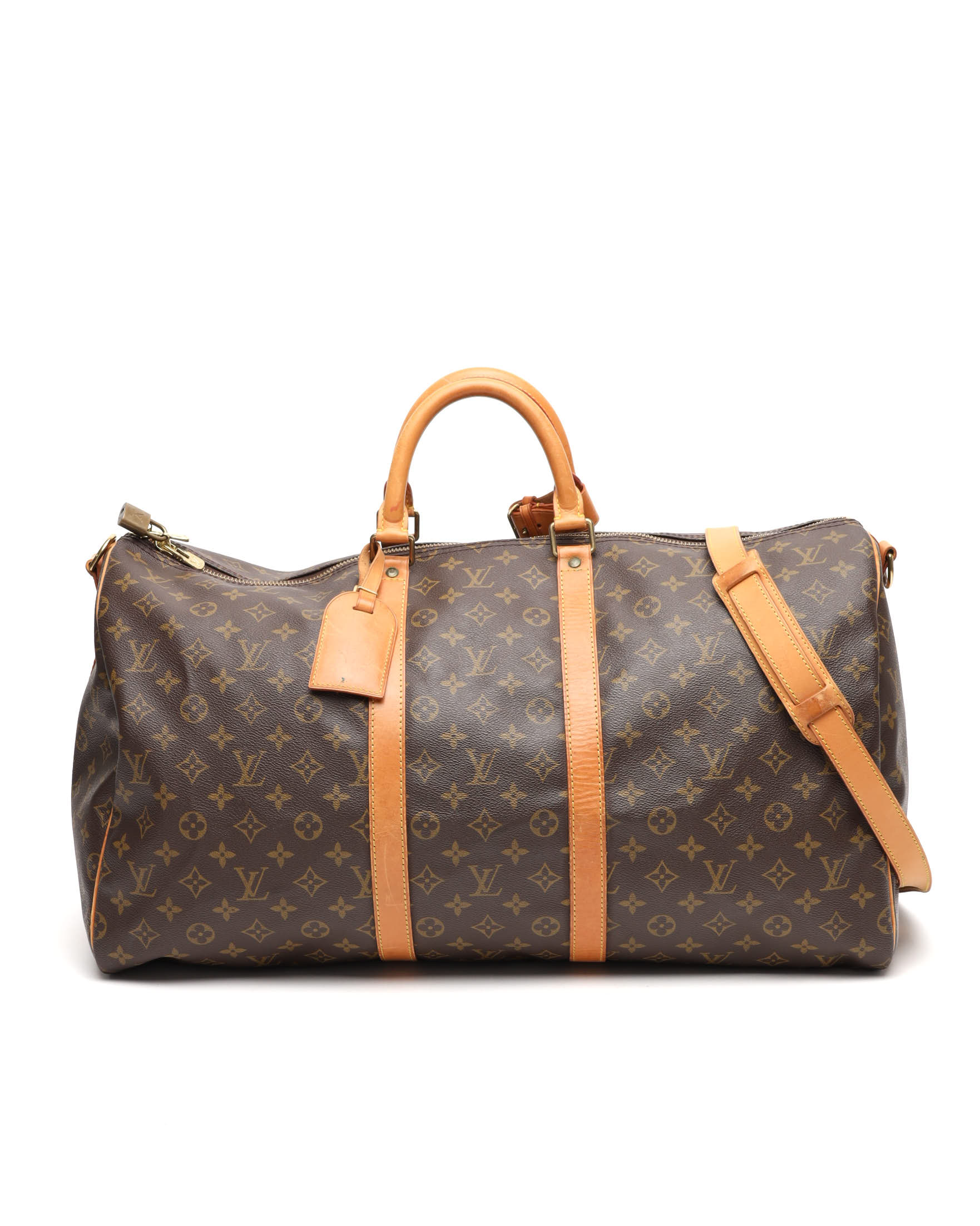 Louis Vuitton Monogram Keepall Bandoulière 55 Weekend Bag