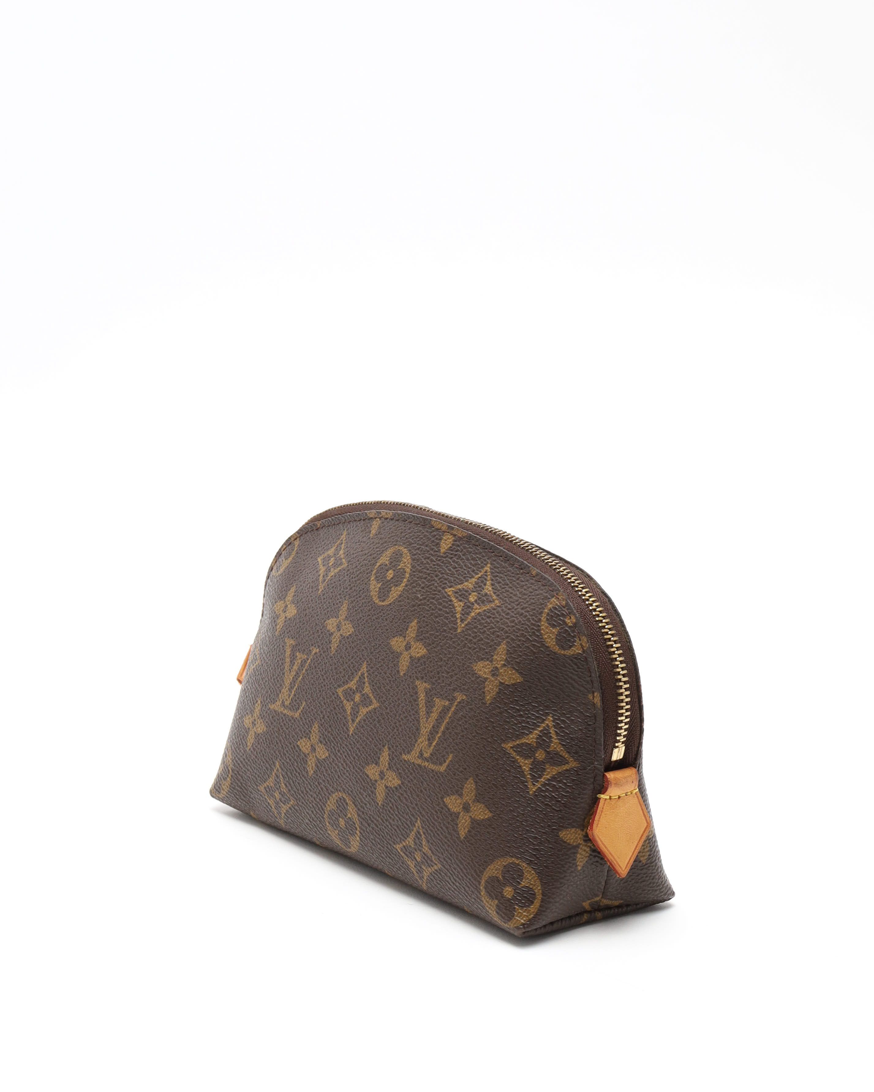Pre-owned Louis Vuitton Monogram Cosmetic Pouch In Brown