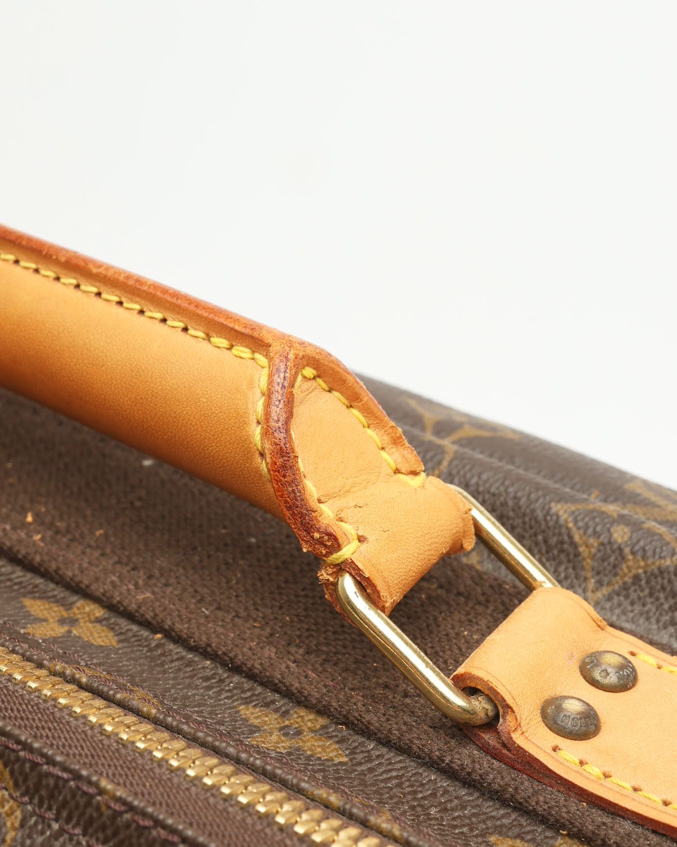 Pre-owned Louis Vuitton Monogram Satellite 53 Suitcase In Brown
