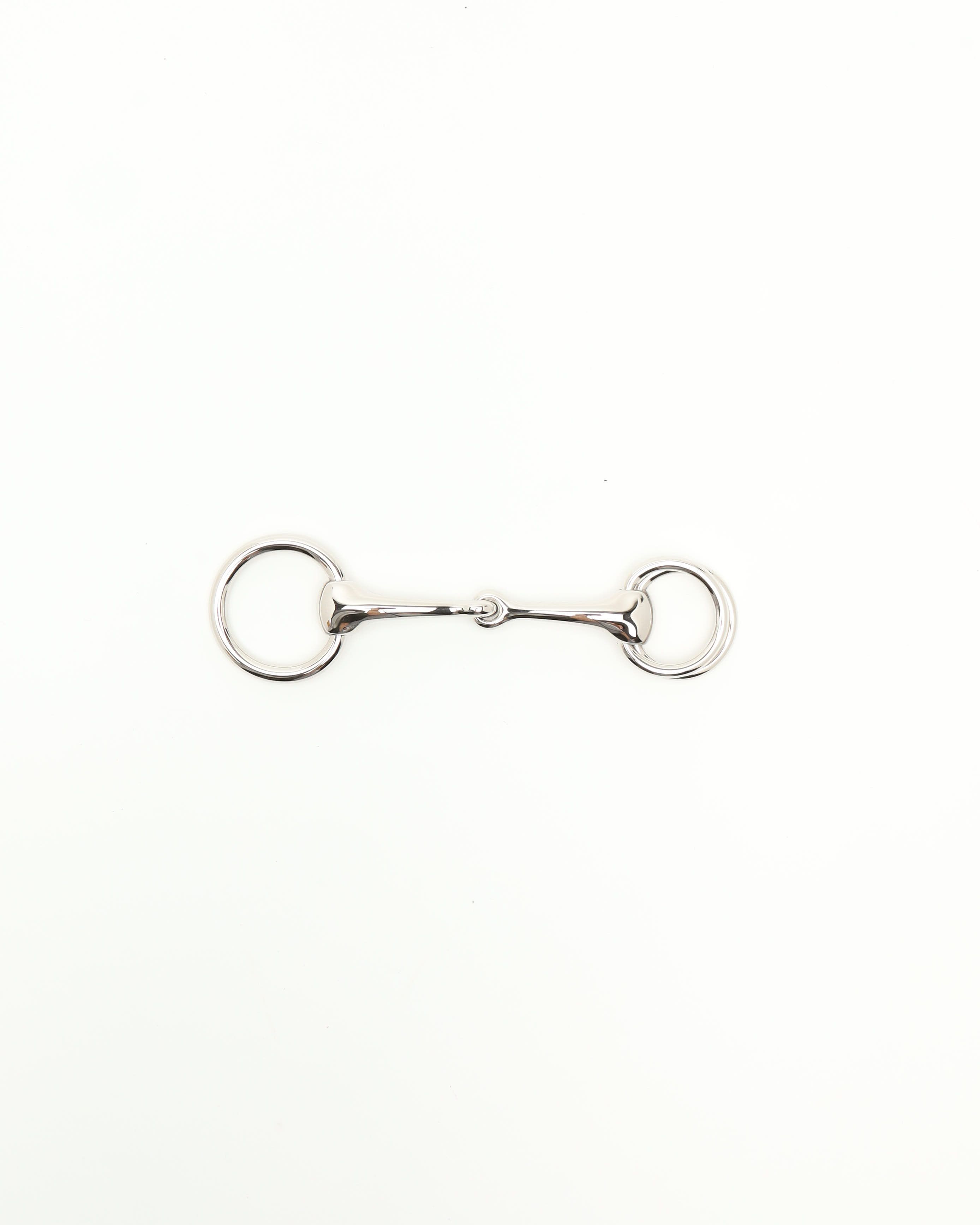 Pre-owned Hermes Hermès Mors Scarf Ring 90 In Silver