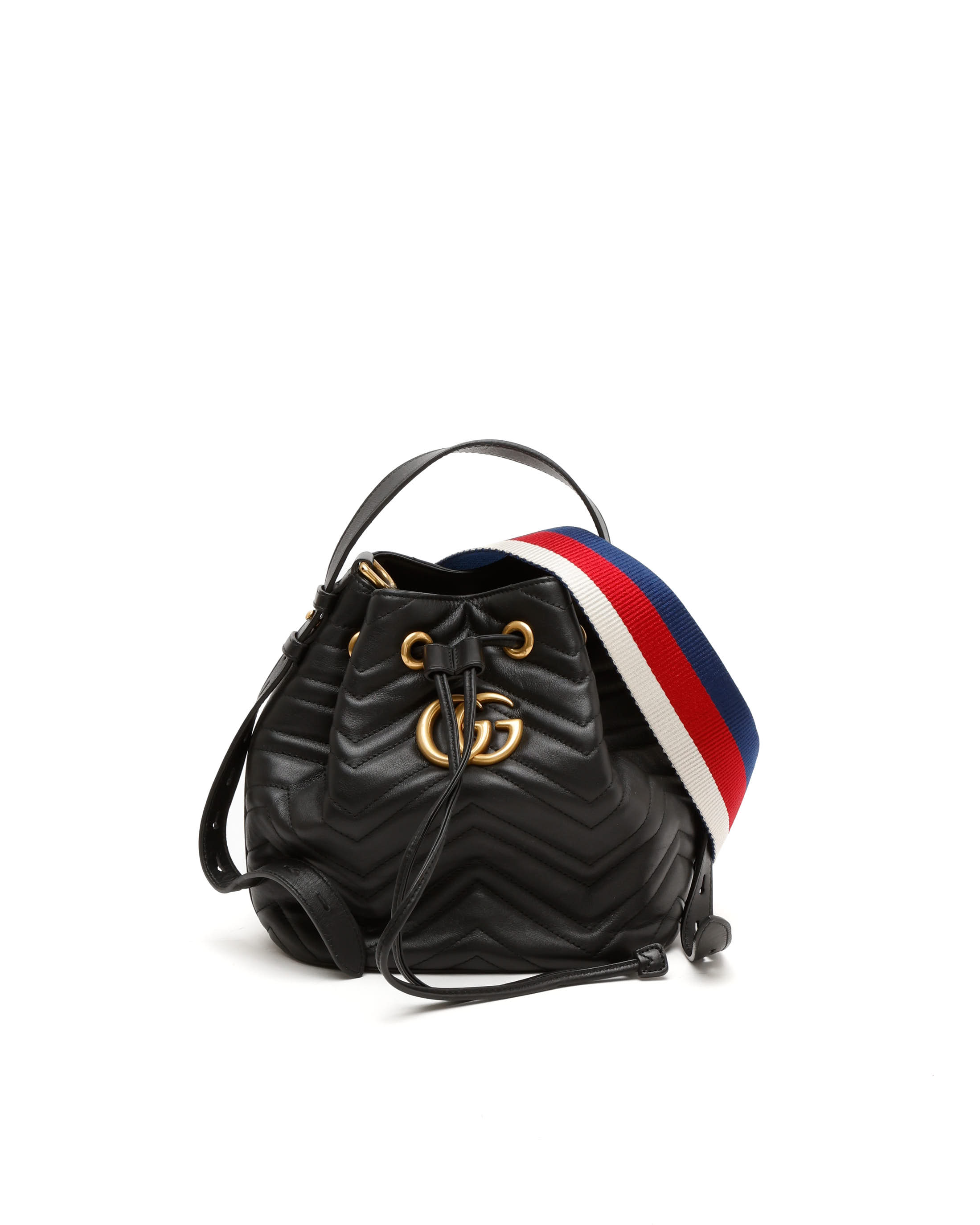 Gucci Gg Marmont Bucket In Black