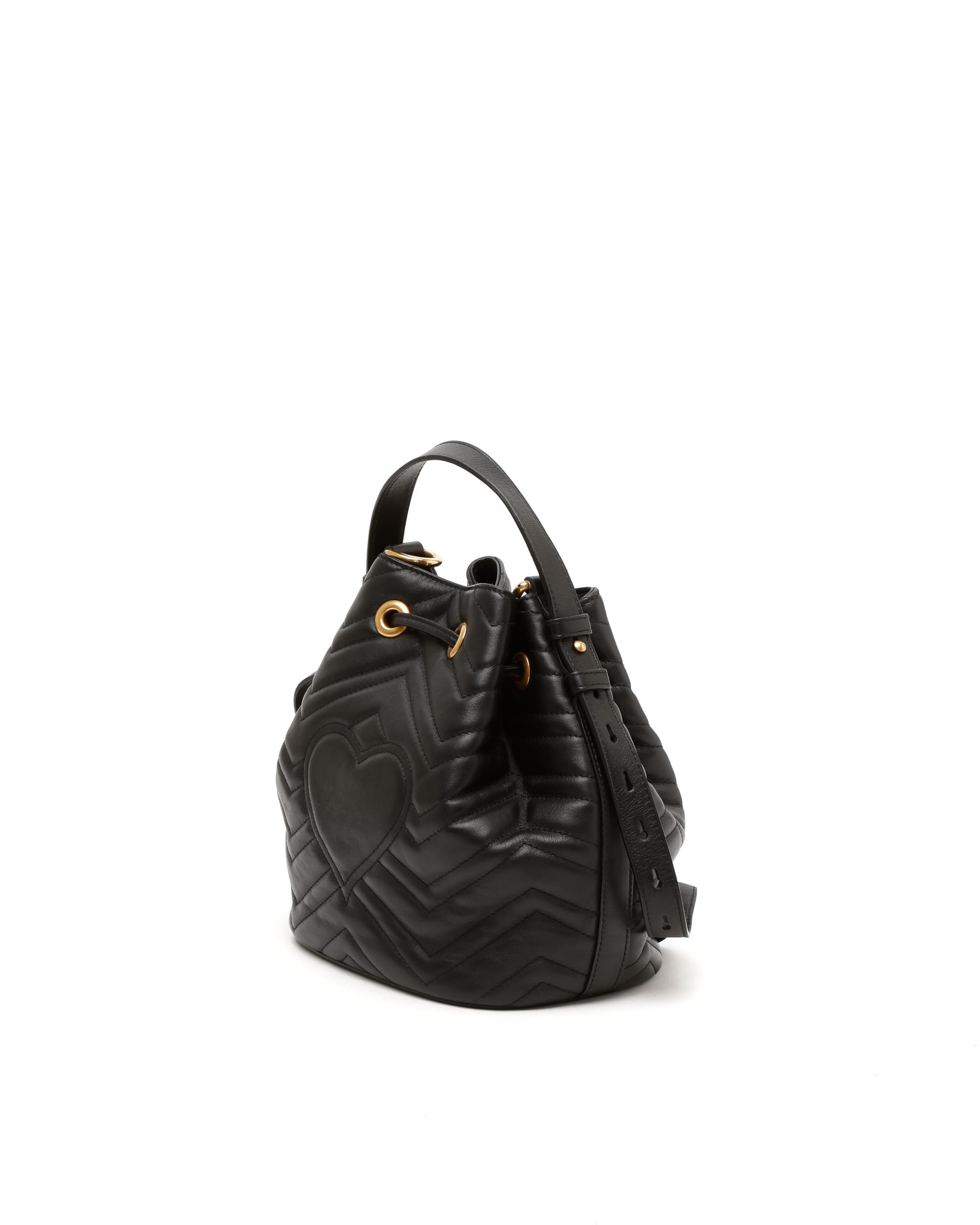 Gucci Gg Marmont Bucket In Black