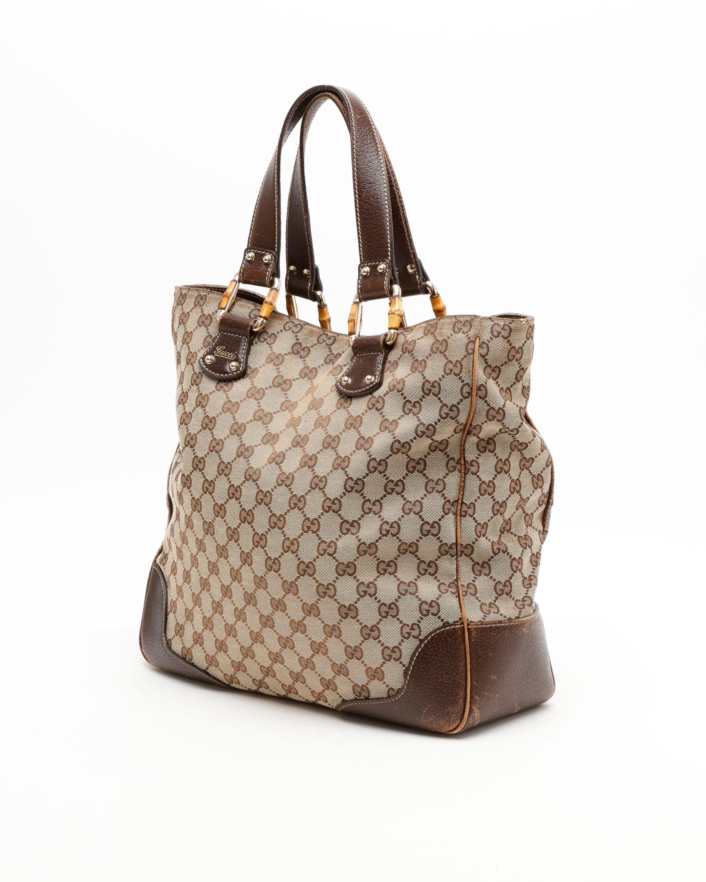 Gucci Gg Bamboo Tote Bag