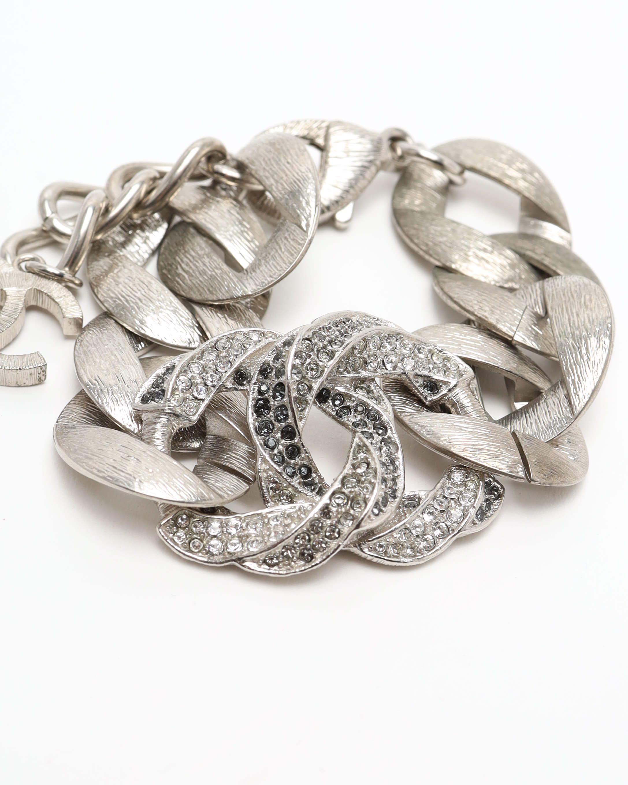 Pre-owned Chanel Coco Mark Chain Bracelet